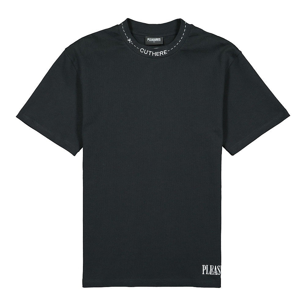 Pleasures Cut Here Heavy Weight Shirt Black Shirts P20W006 | Overkill