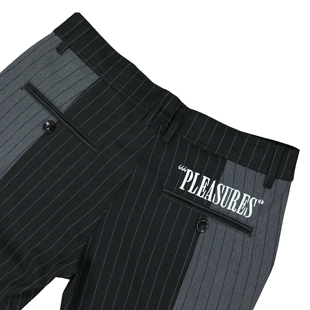 Pleasures Shock Stripe Pant Black / Grey Sweat & Track Pants Detailfoto | Overkill