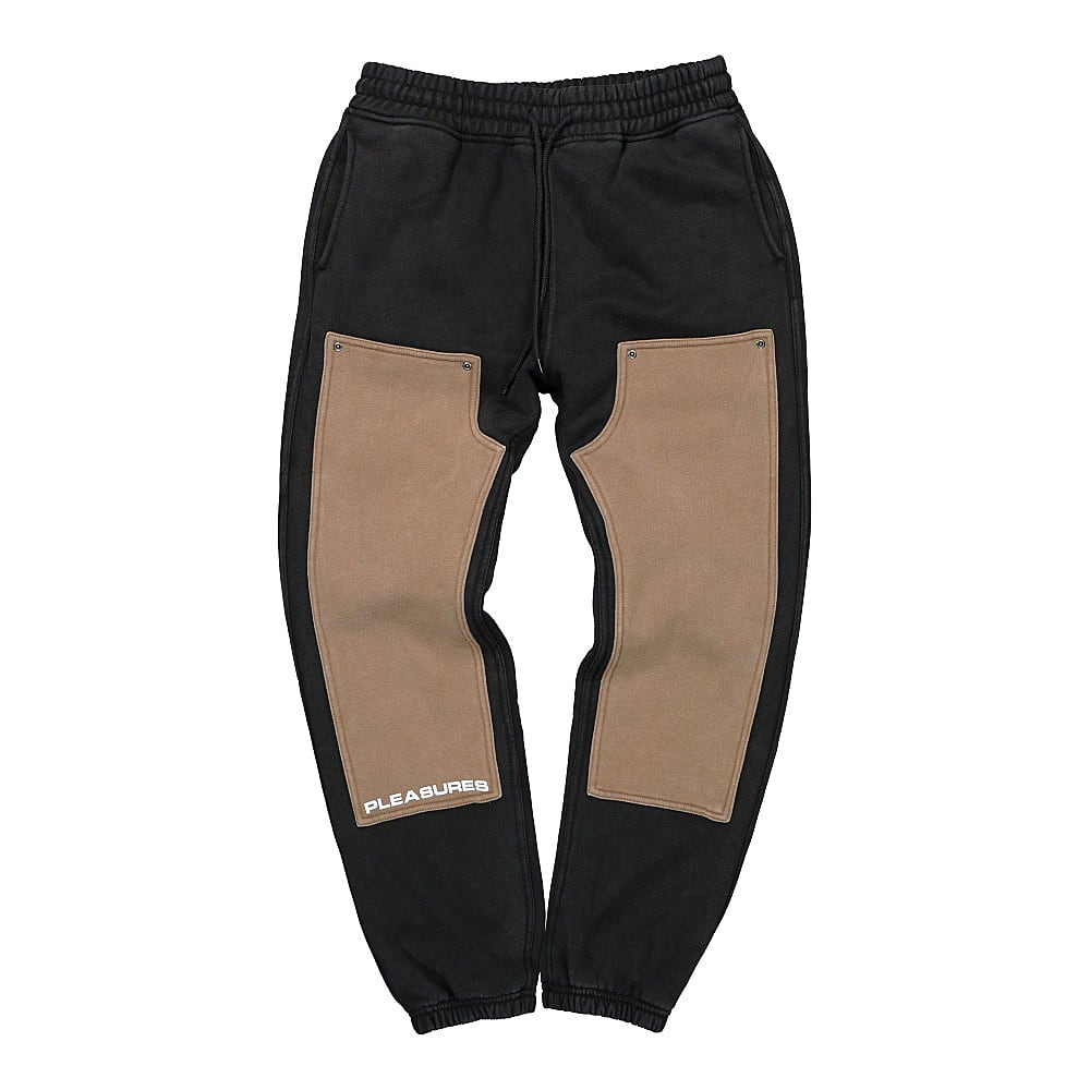 Pleasures Burnout Dyed Sweatpant Black Sweat & Track Pants P20W022 | Overkill