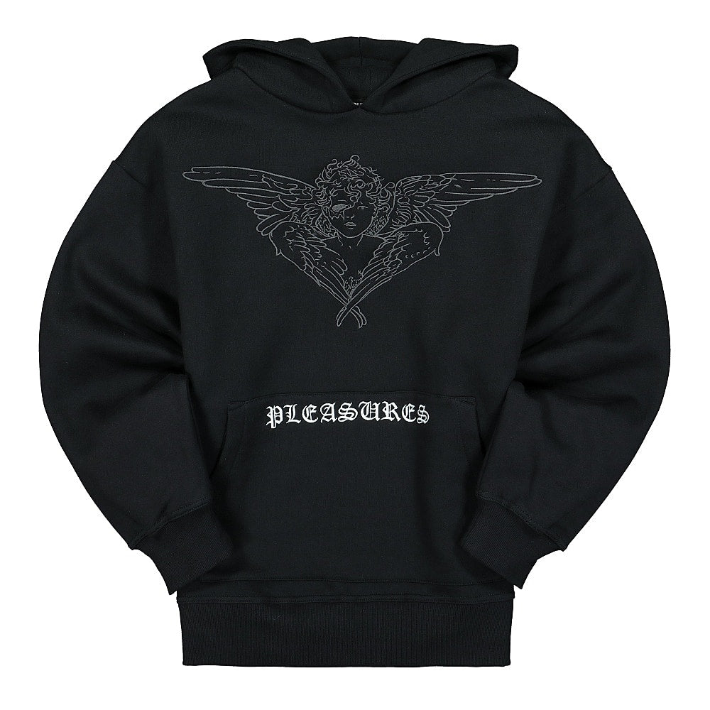 Pleasures Angel Hoody Black Hoodies P20W024 | Overkill