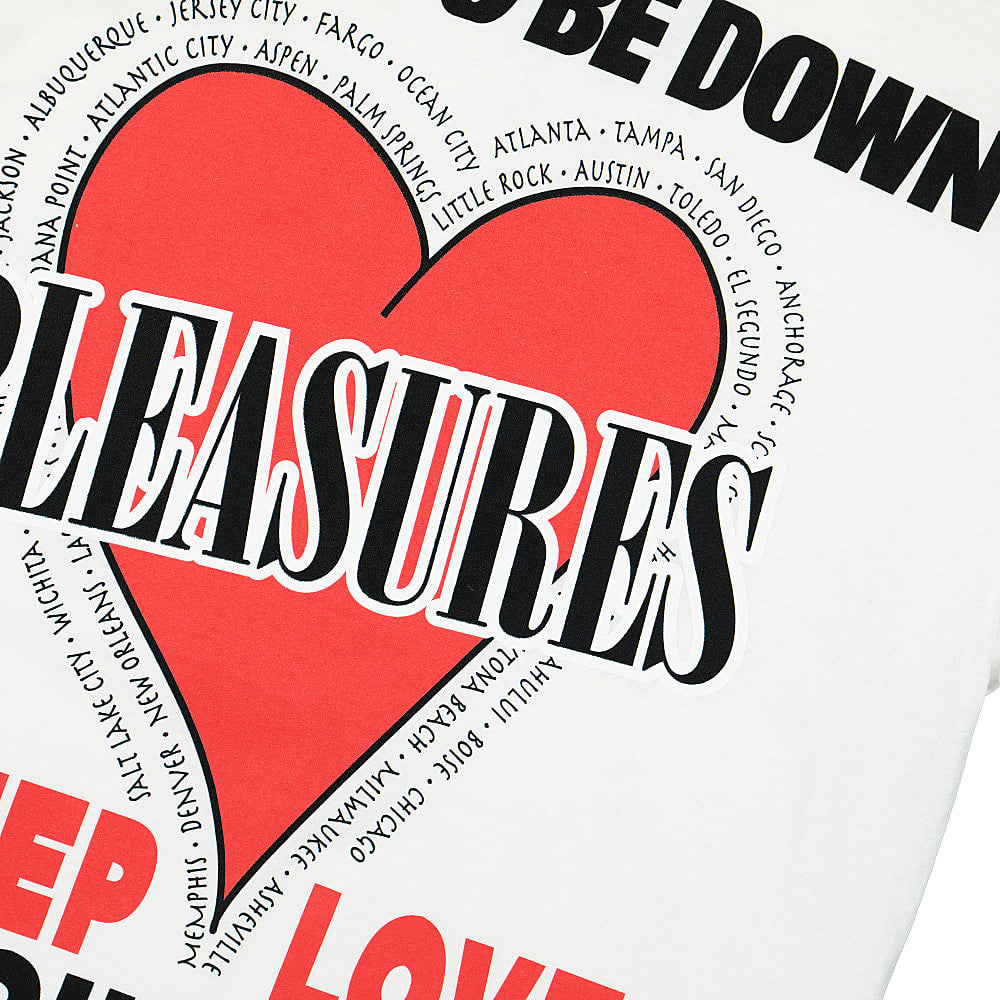 Pleasures Deep Love T-Shirt White T-Shirts Detailfoto | Overkill