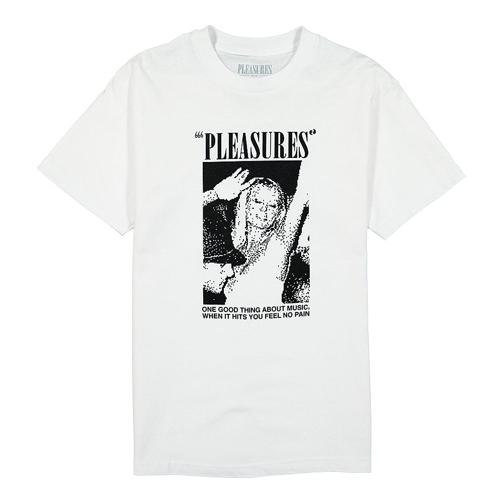 Pleasures One Night T-Shirt White T-Shirts P20W036 | Overkill