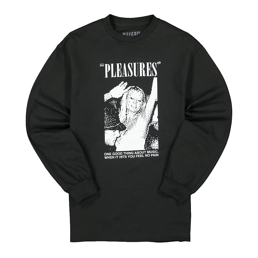 Pleasures One Night Long Sleeve Shirt Black Shirts P20W037 | Overkill