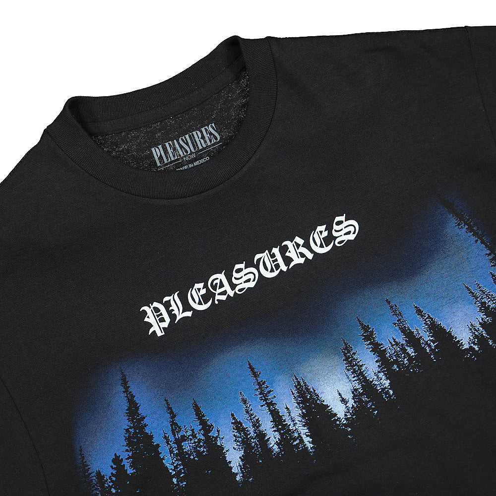 Pleasures Forest T-Shirt Black T-Shirts Close-up | Overkill