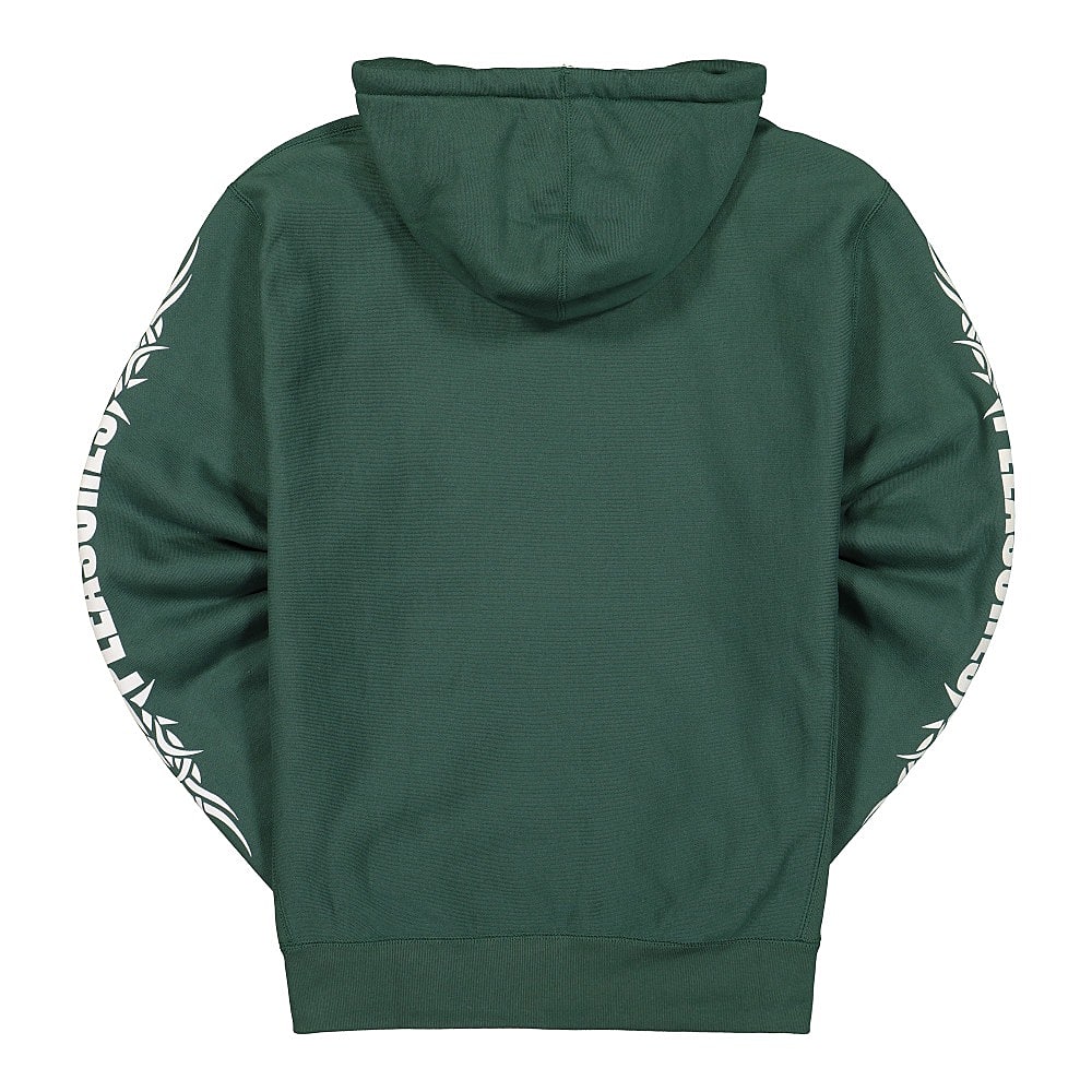 Pleasures Razor Logo Hoody Dark Green Hoodies Material | Overkill