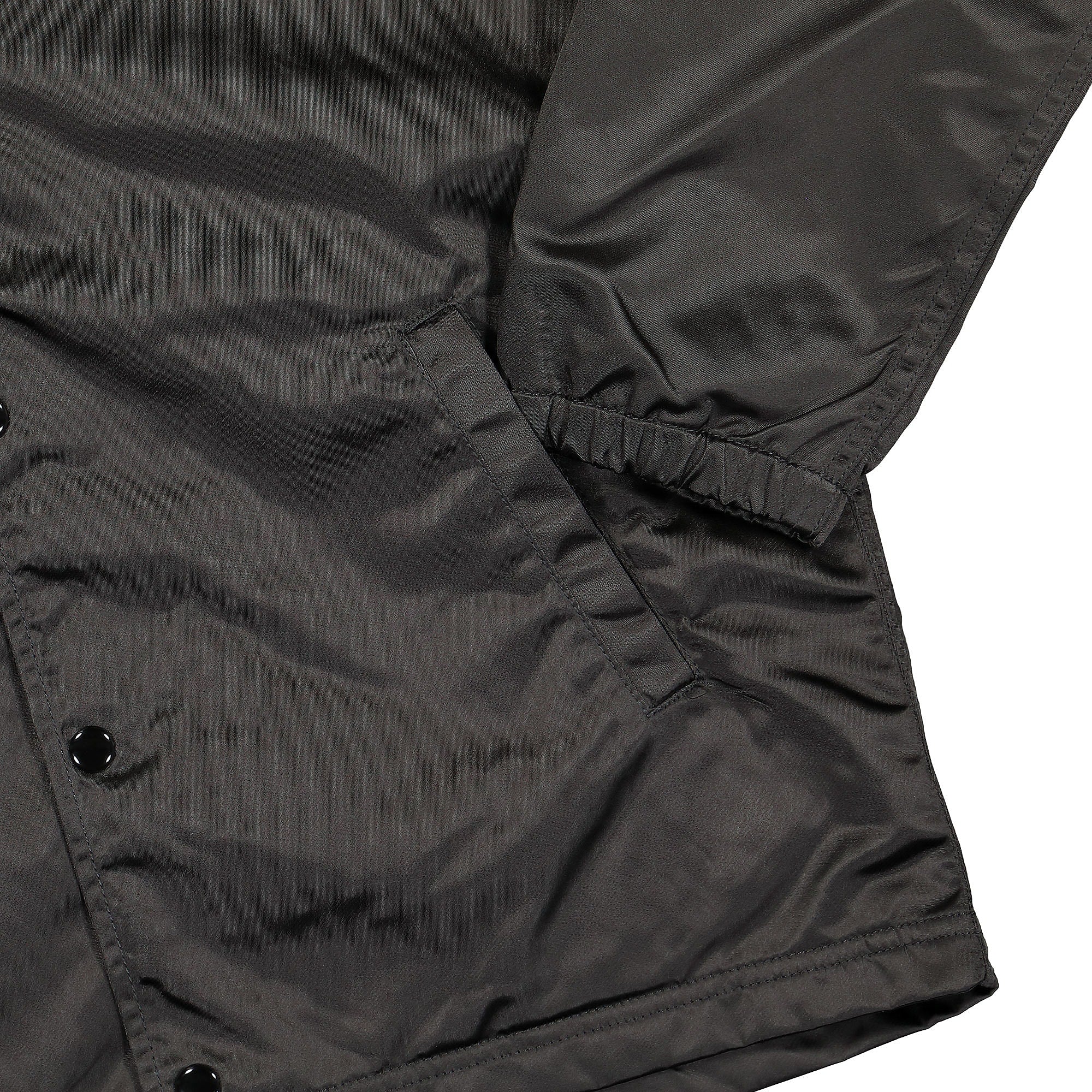 Pleasures Berlin Satin Coaches Jacket Black Parkas Detailfoto | Overkill