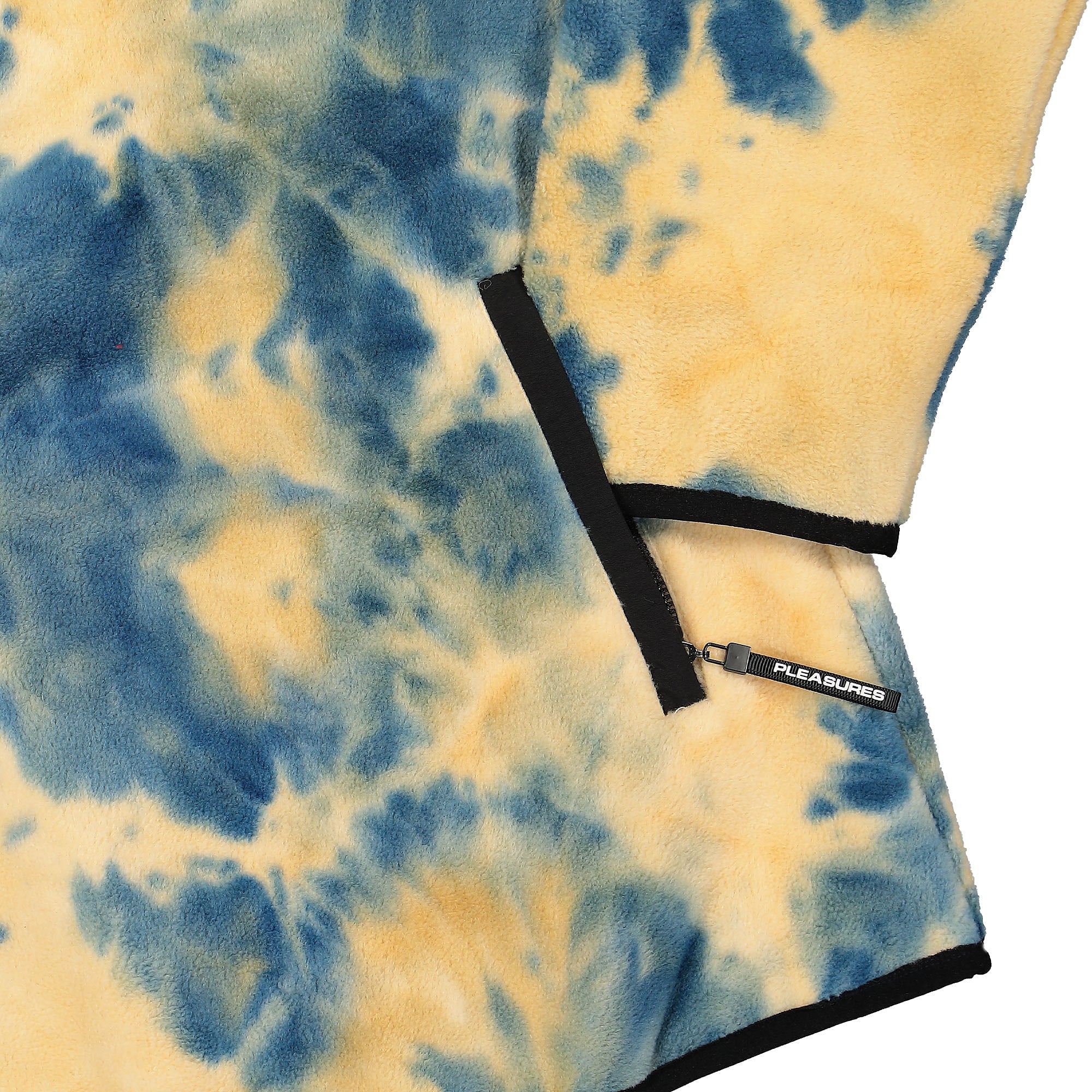 Pleasures Caffeine Polar Fleece Quarter Zip Tan Fleece Jackets Detailfoto | Overkill