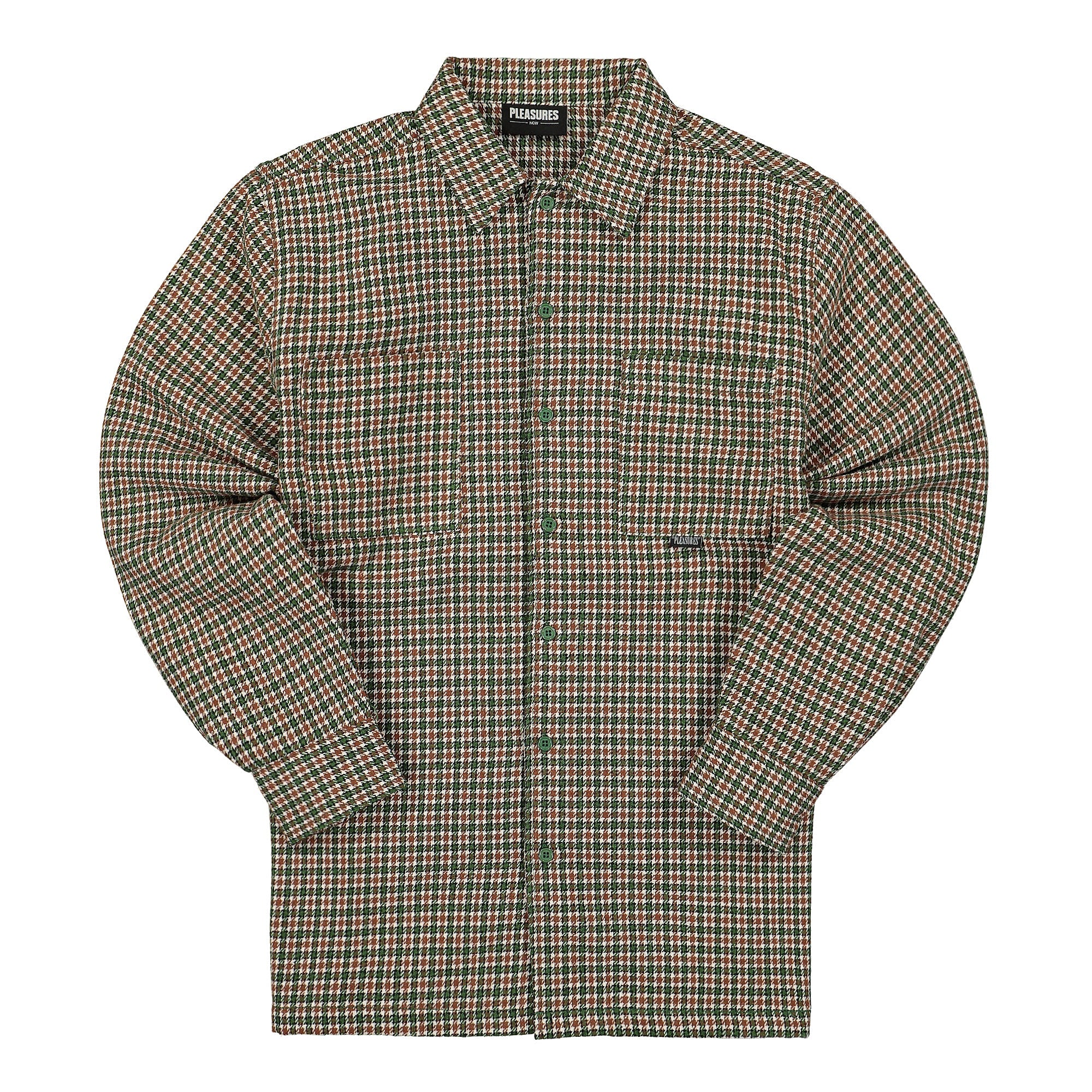 Pleasures Ignition Plaid Shirt Green Shirts P21F015 | Overkill