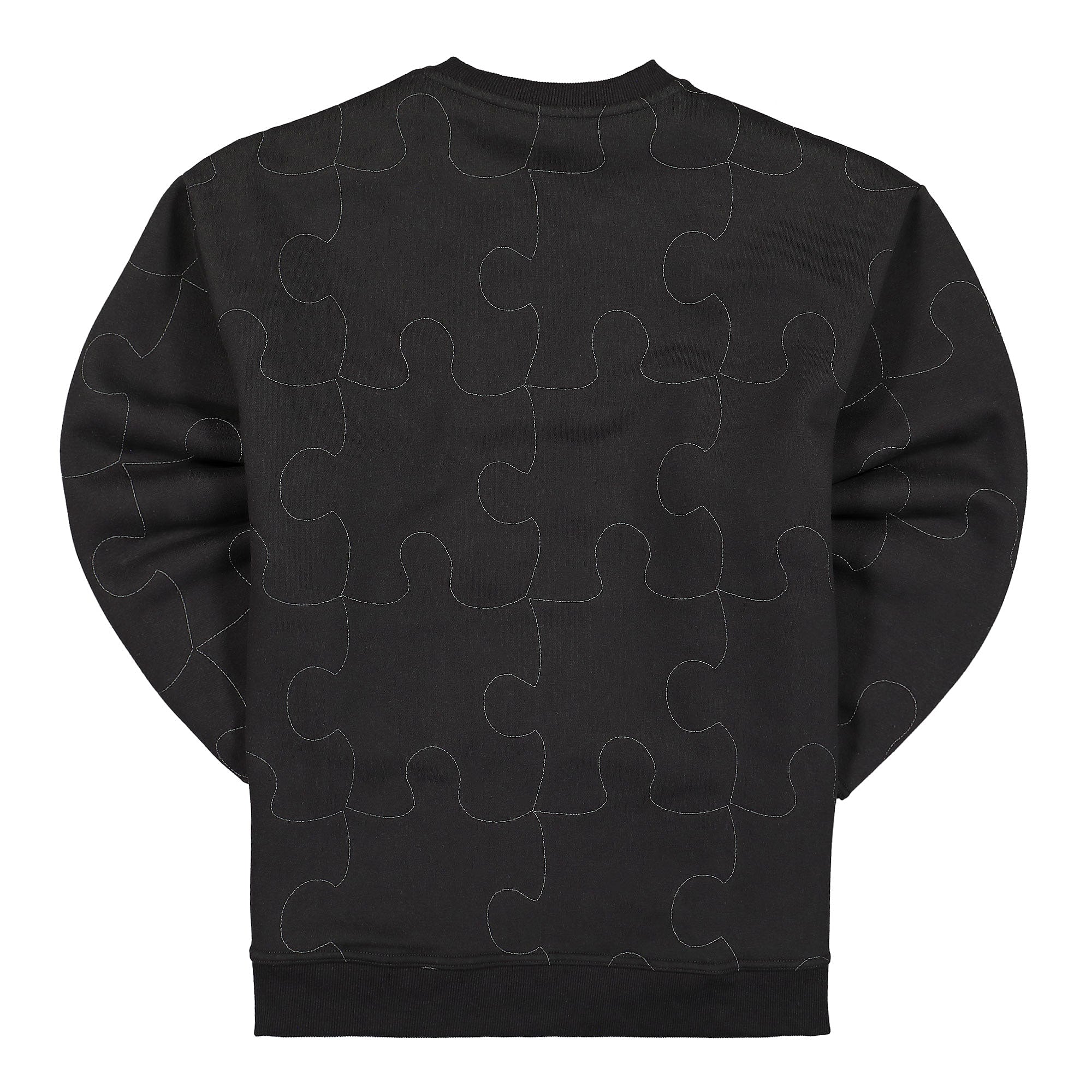 Pleasures Pieces Reflective Crewneck Black Sweatshirts Material | Overkill