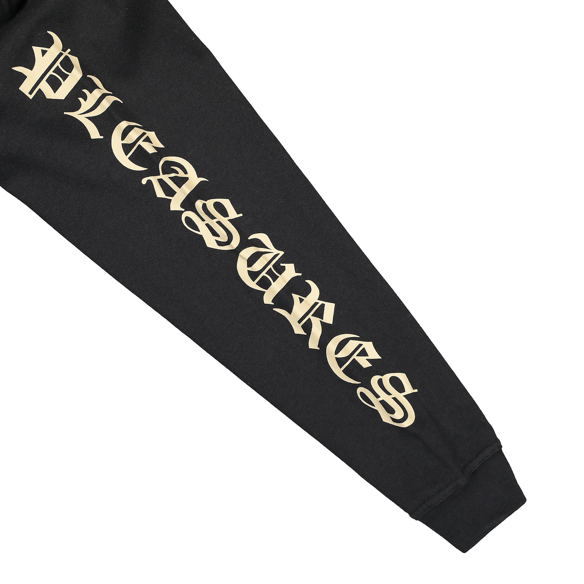 Pleasures Old E Heavyweight Long Sleeve Black Longsleeves Close-up | Overkill