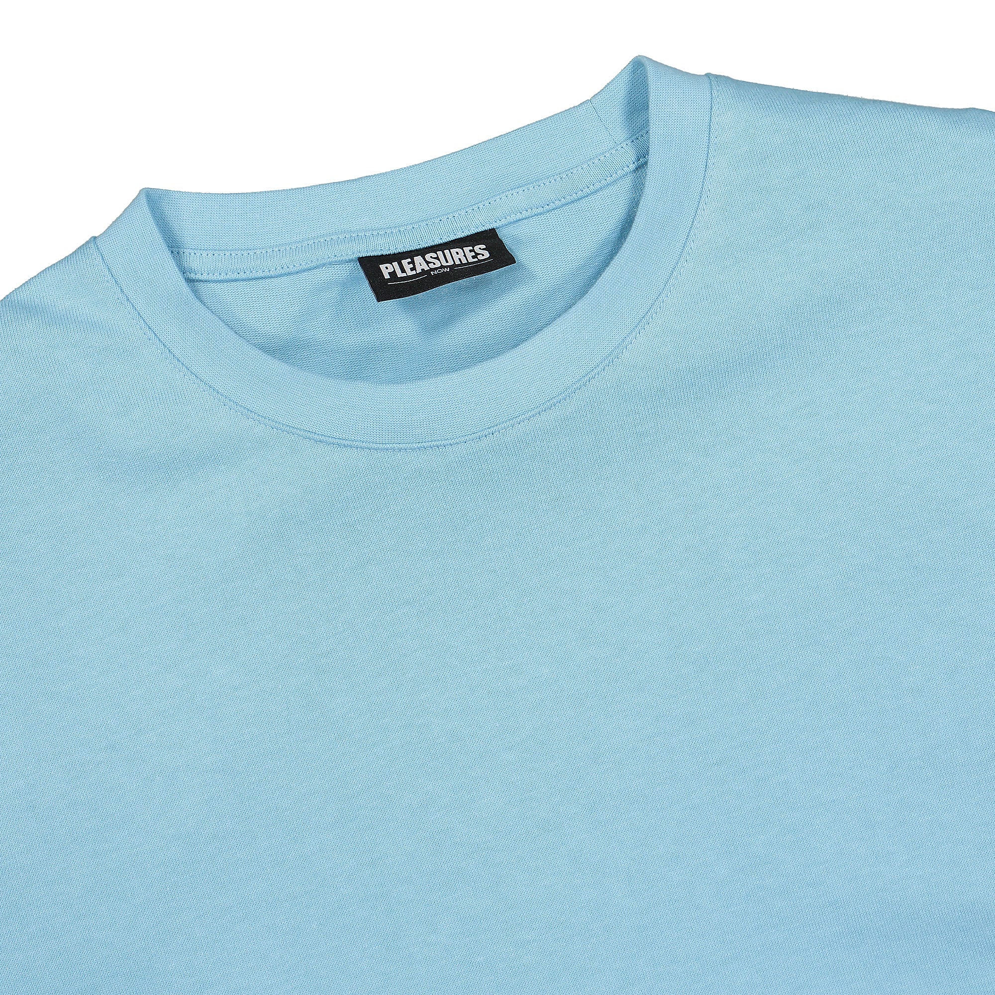 Pleasures Old E Heavyweight Long Sleeve Blue Longsleeves Close-up | Overkill