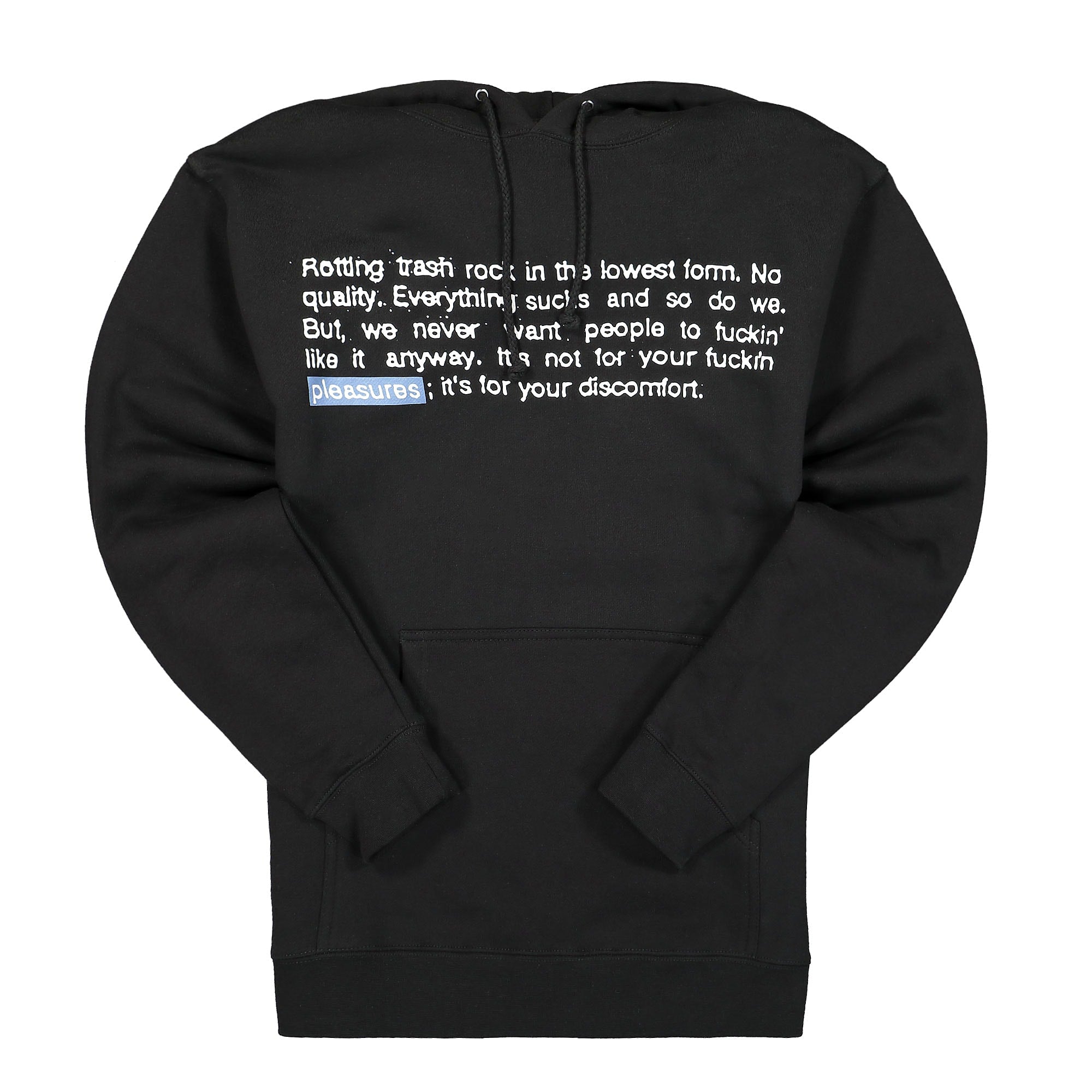 Pleasures Rotting Hoody Black Hoodies P21F052 | Overkill