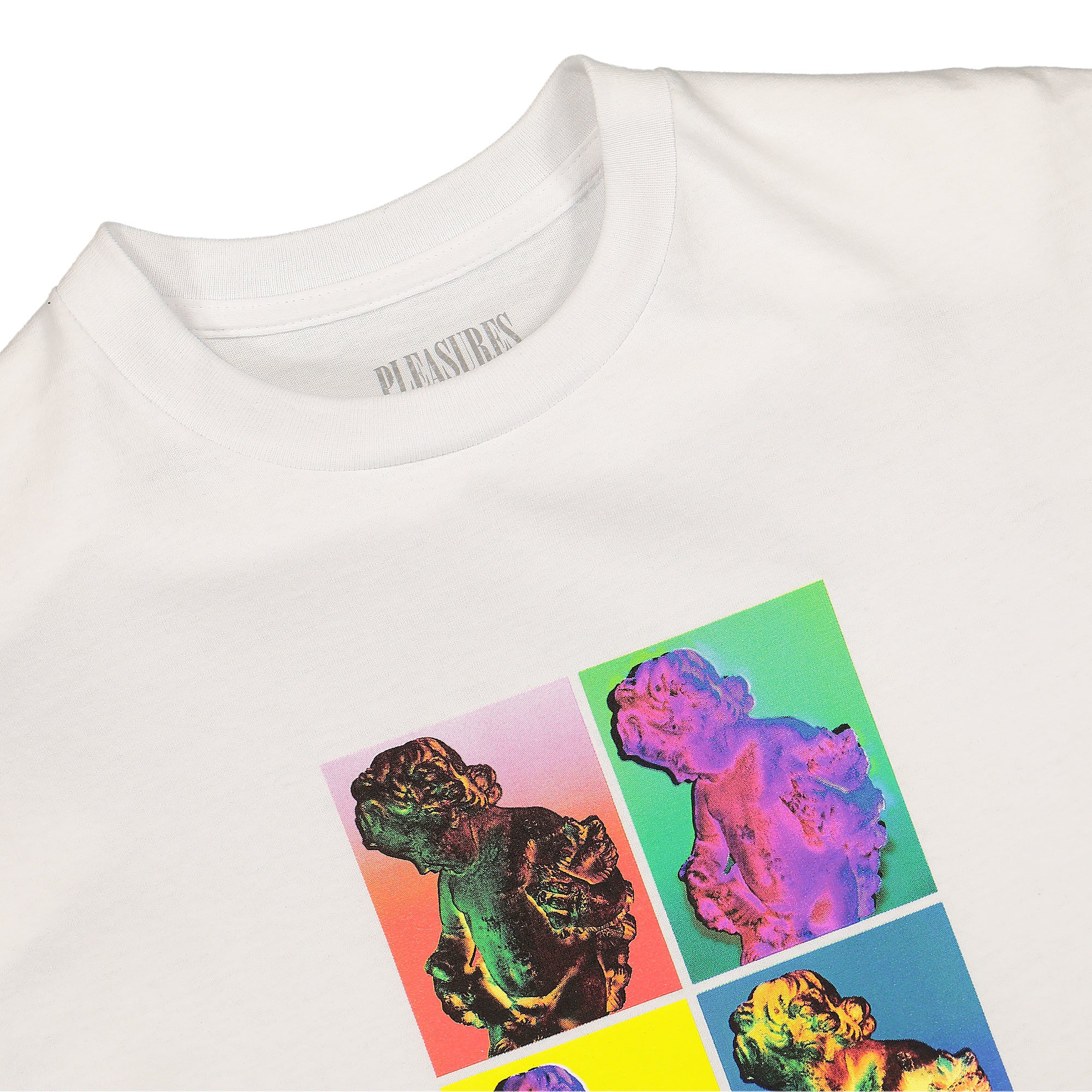 Pleasures New Order x Pleasures Technique T-Shirt White T-Shirts Close-up | Overkill