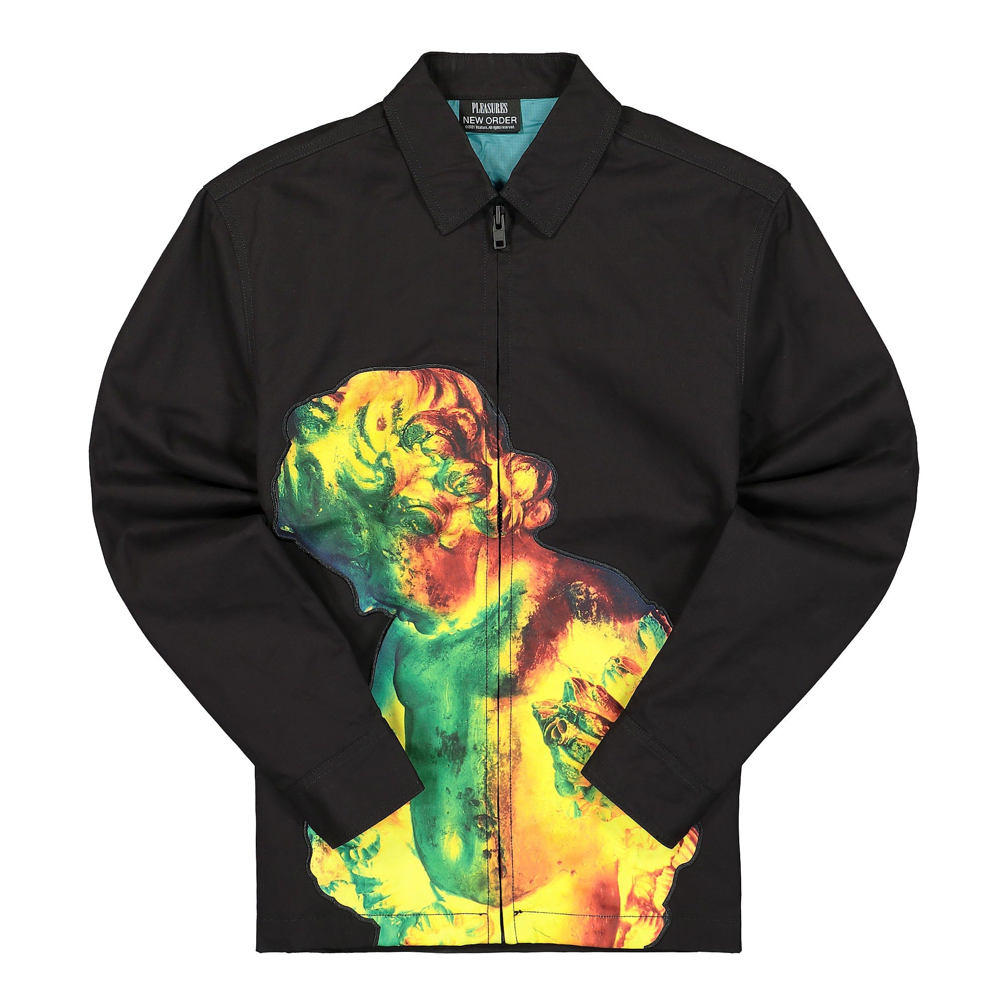 Pleasures New Order x Pleasures Technique Work Jacket Black Jackets P21NO019 | Overkill