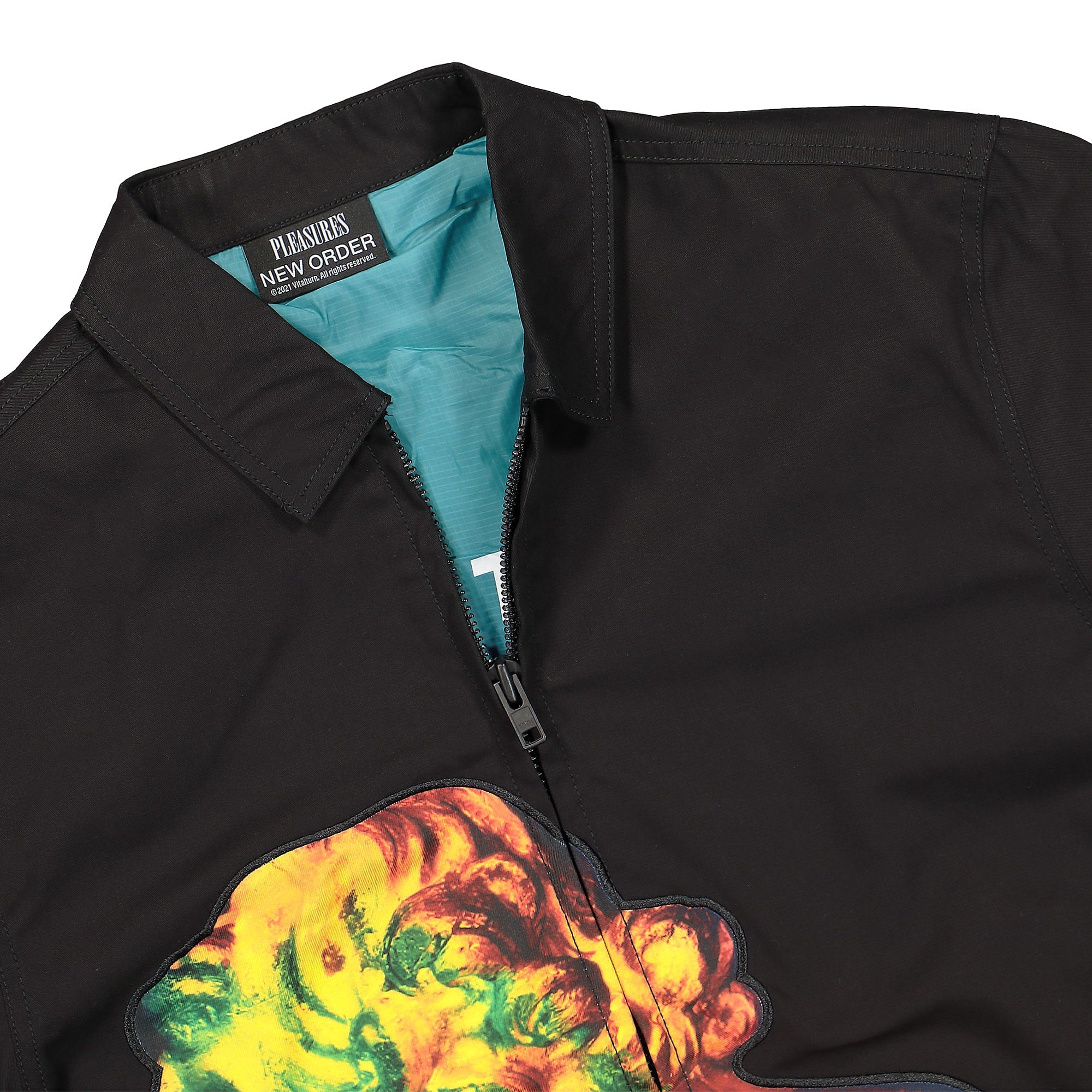 Pleasures New Order x Pleasures Technique Work Jacket Black Jackets Close-up | Overkill