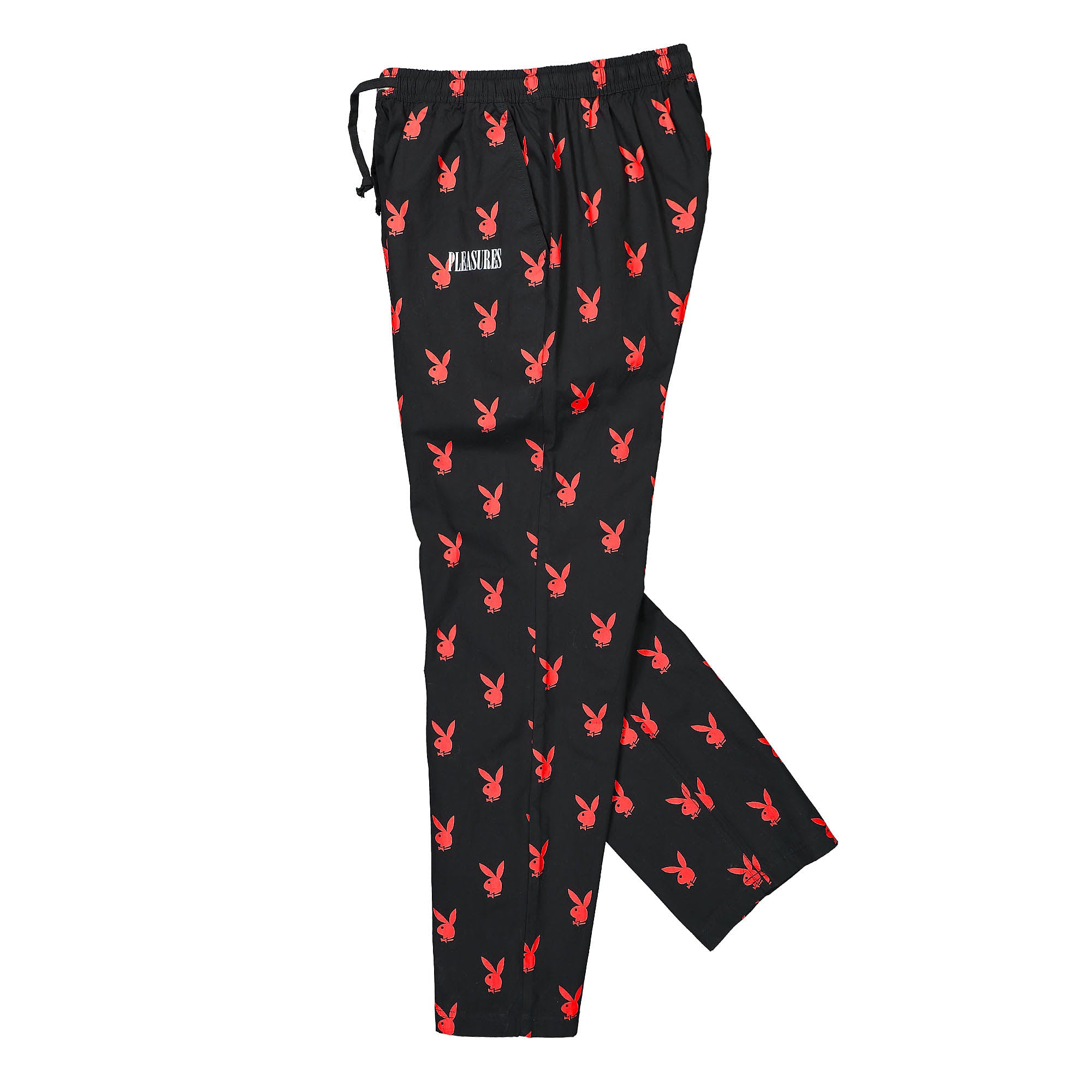 Pleasures Bunny Lounge Pant Black Sweat & Track Pants Close-up | Overkill