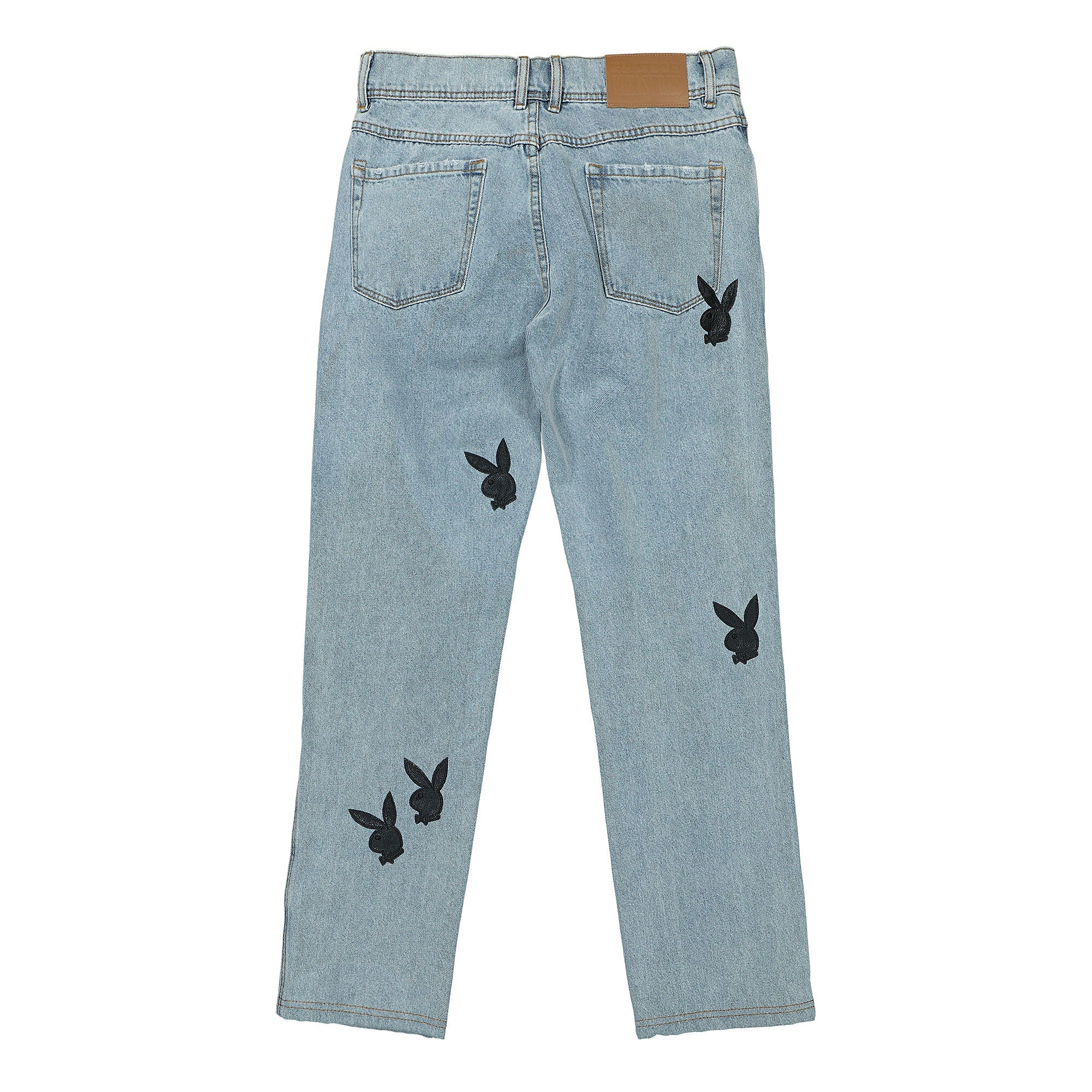 Pleasures Bunny Applique Denim Jeans Washed Jeans Material | Overkill