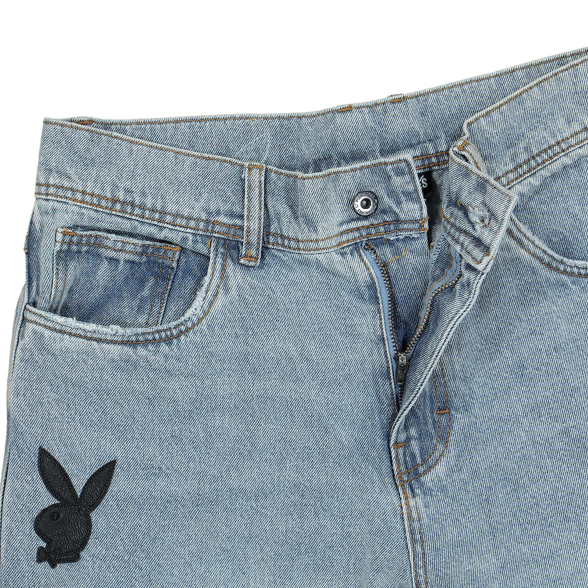 Pleasures Bunny Applique Denim Jeans Washed Jeans Detailfoto | Overkill