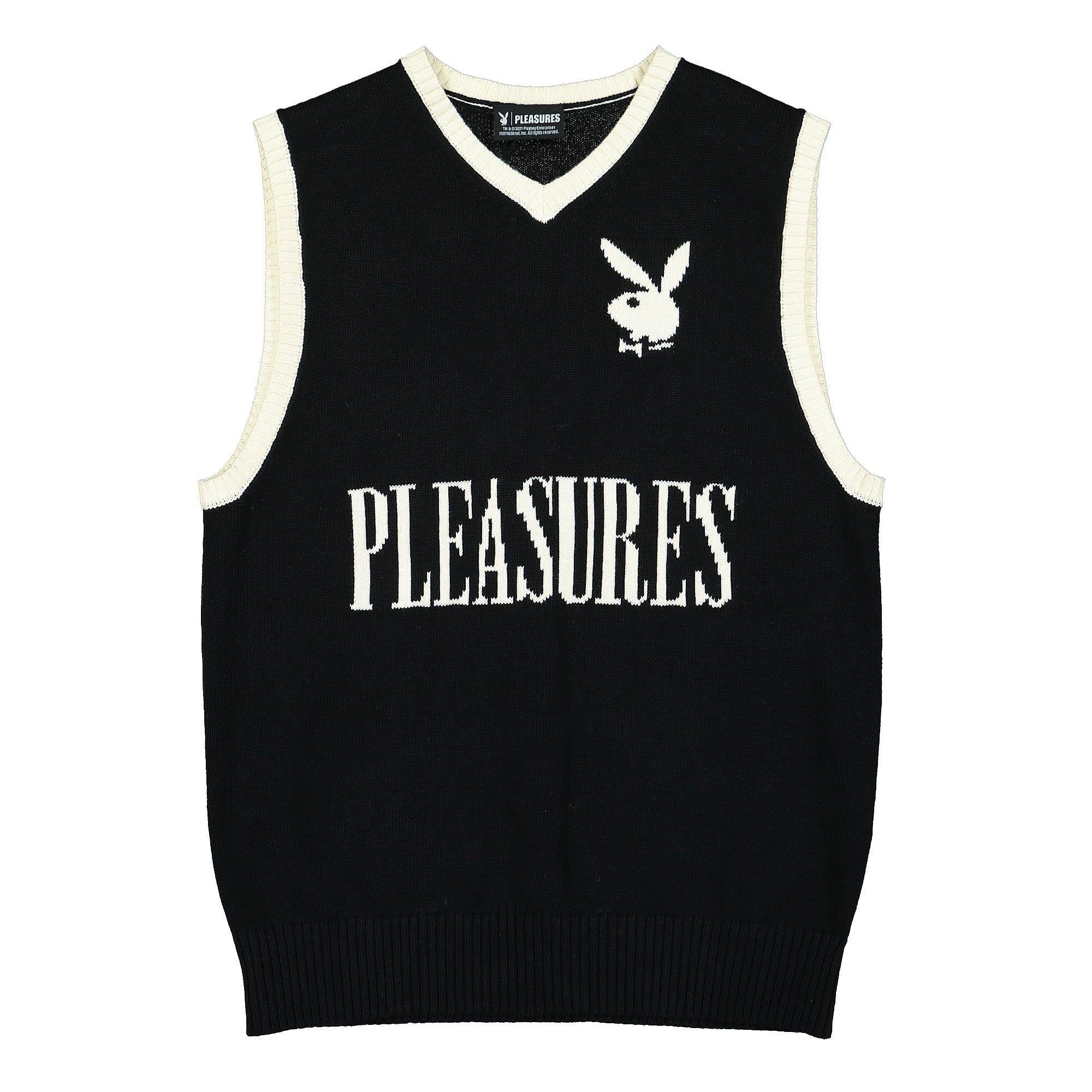 Pleasures Sweater Vest Black Sweater Vests P21PB005 | Overkill