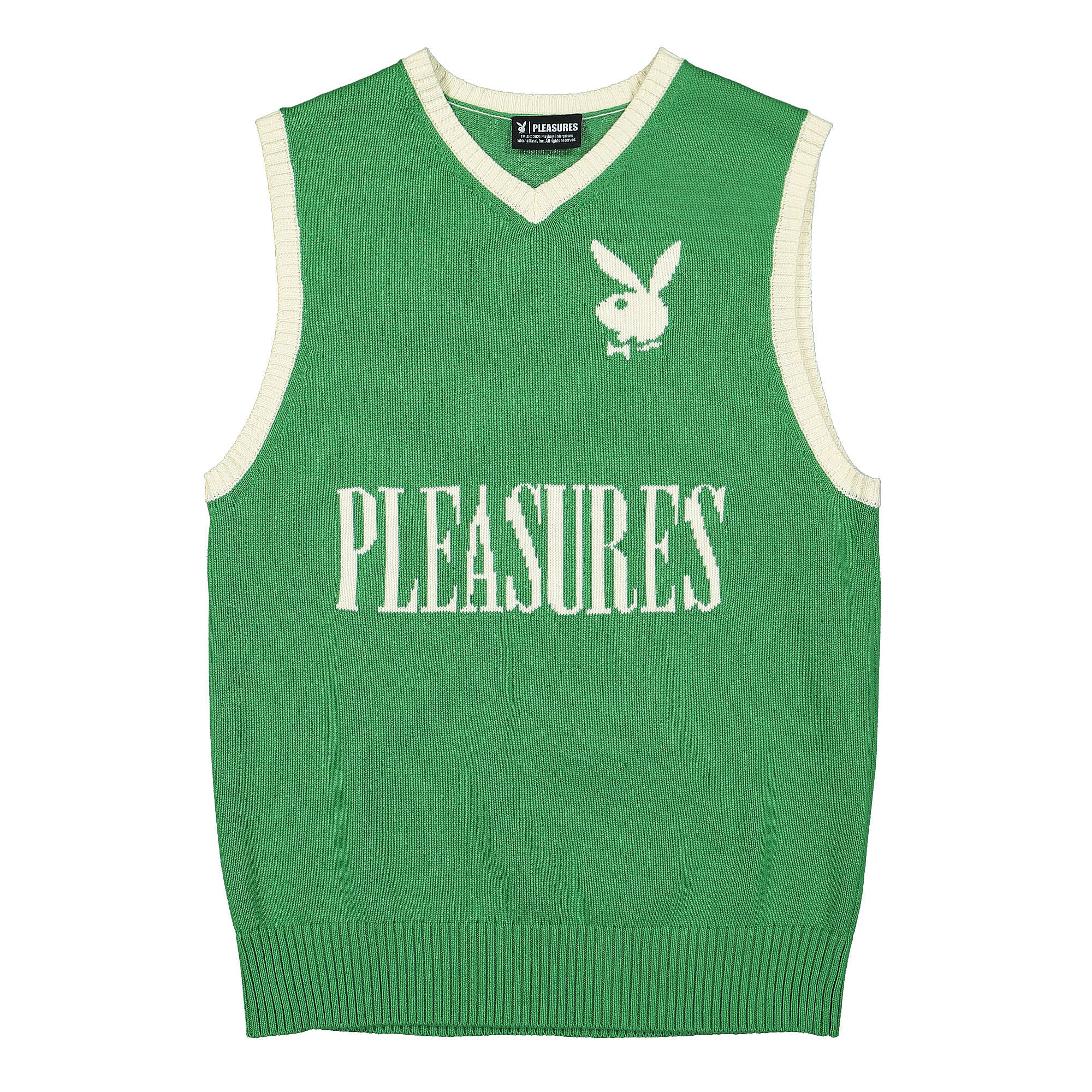 Pleasures Sweater Vest Green Sweater Vests P21PB005 | Overkill