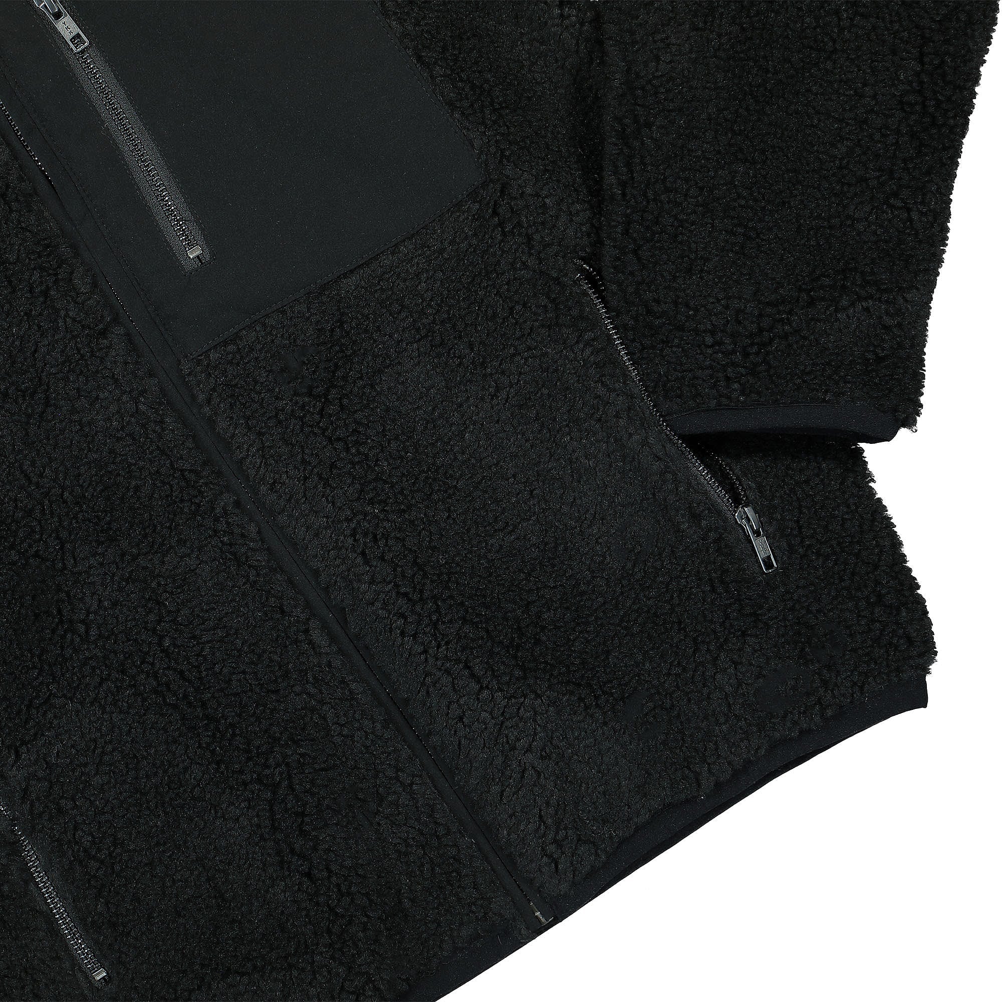 Pleasures Bunny Sherpa Zip Up Jacket Black Fleece Jackets Detailfoto | Overkill