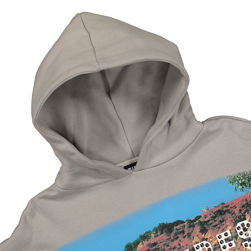 Pleasures Pleasurewood Studded Hoody Silver Hoodies Close-up | Overkill
