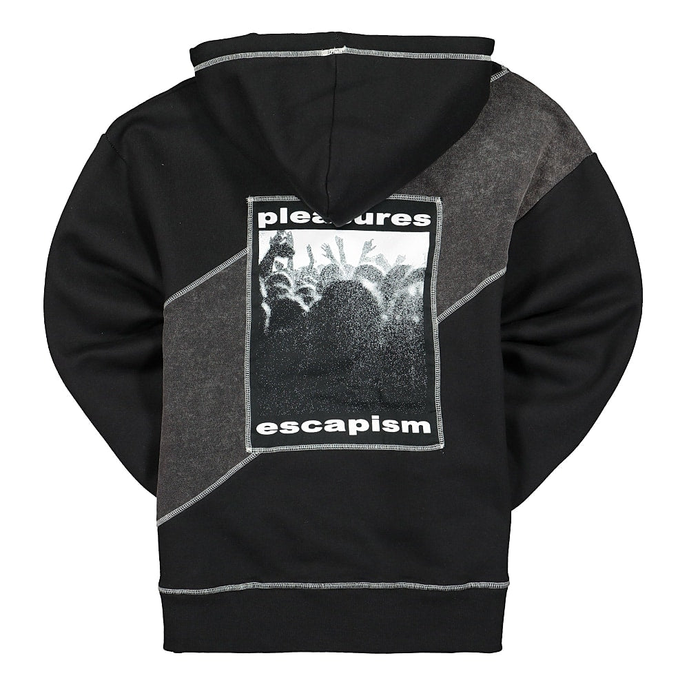 Pleasures Collapse Hoody Black Hoodies Close-up | Overkill