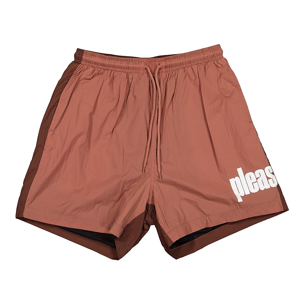 Pleasures Electric Active Shorts Maroon Shorts P21SP015 | Overkill