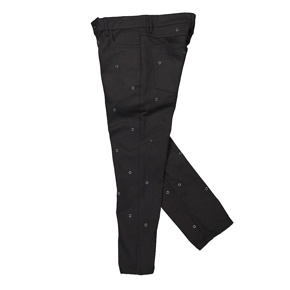 Pleasures Village Rivet Denim Pant Black Jeans Close-up | Overkill