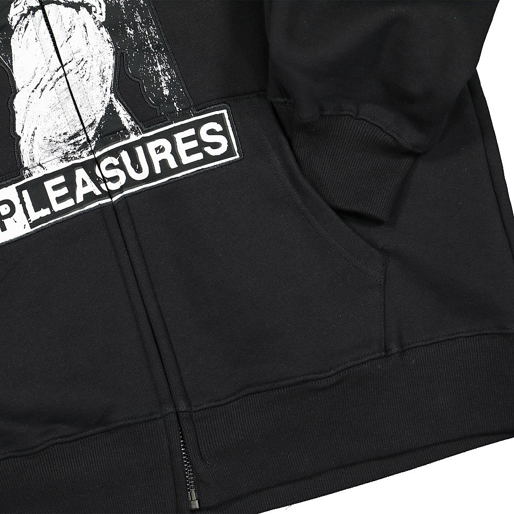 Pleasures Fetish Zip Hoody Black Hoodies Detailfoto | Overkill