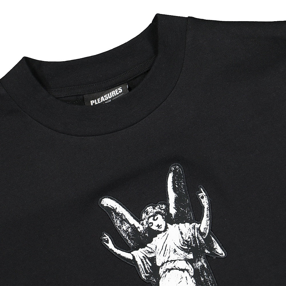 Pleasures Fetish Heavyweight T-Shirt Black T-Shirts Close-up | Overkill
