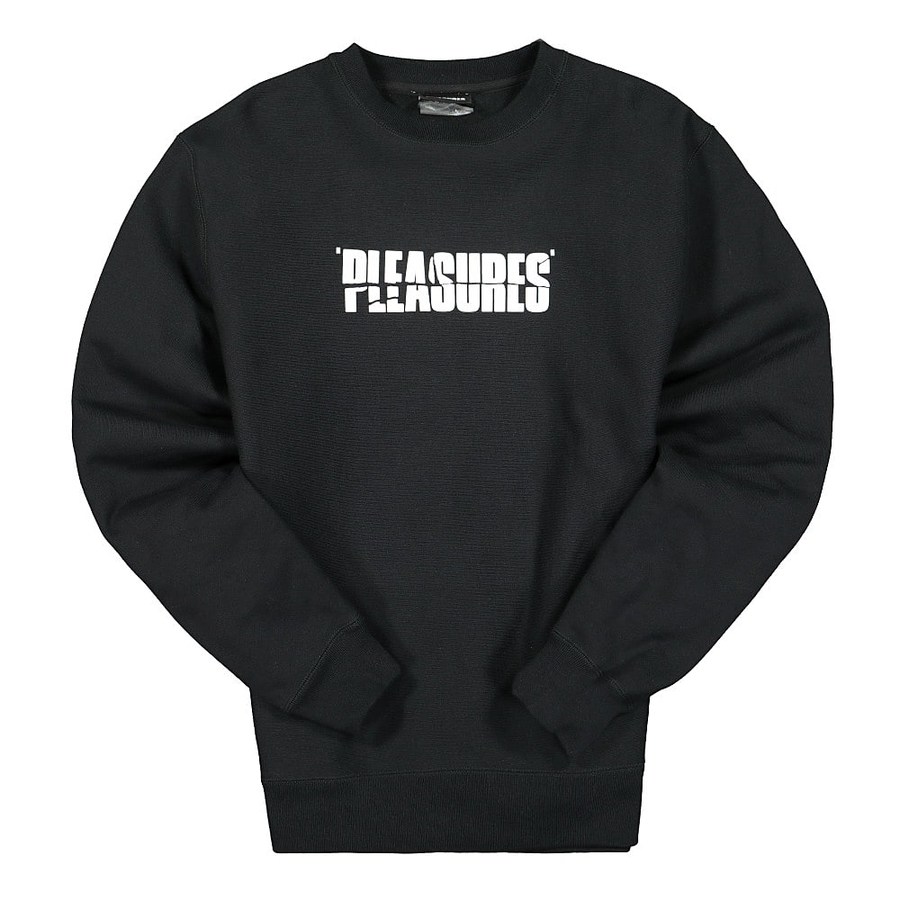 Pleasures Stress Jazz Premium Crewneck Black Sweatshirts P21SP041 | Overkill