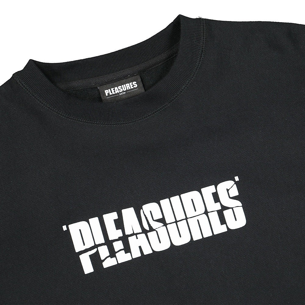 Pleasures Stress Jazz Premium Crewneck Black Sweatshirts Material | Overkill