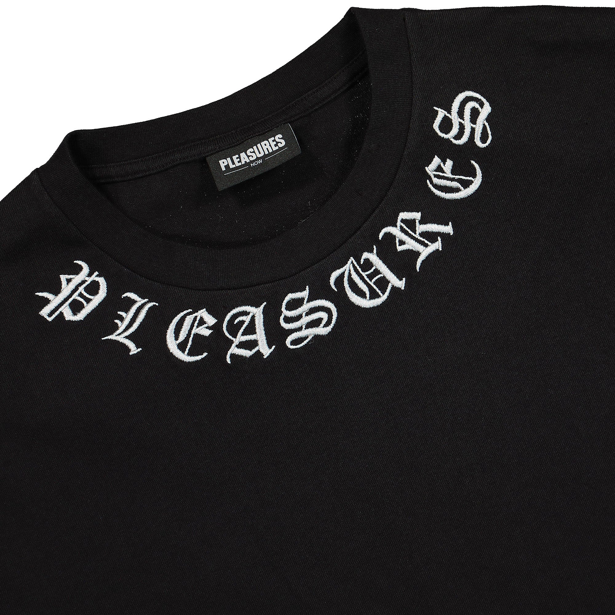 Pleasures Memento Heavyweight Shirt Black T-Shirts Close-up | Overkill
