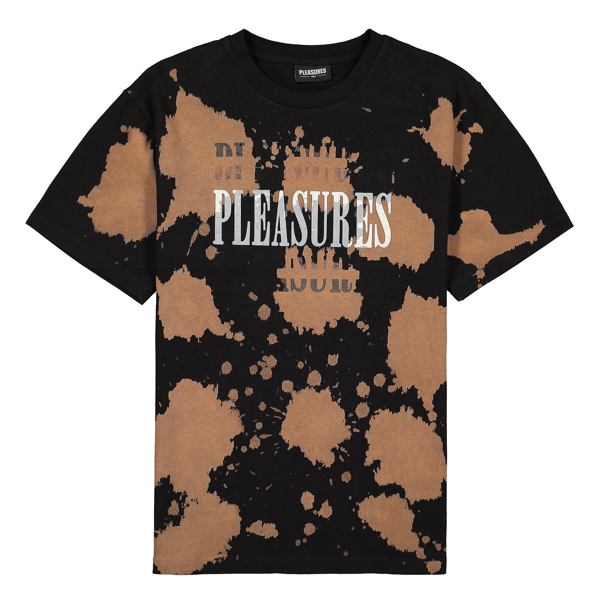 Pleasures Swinger Dye Shirt Black T-Shirts P21SU038 | Overkill