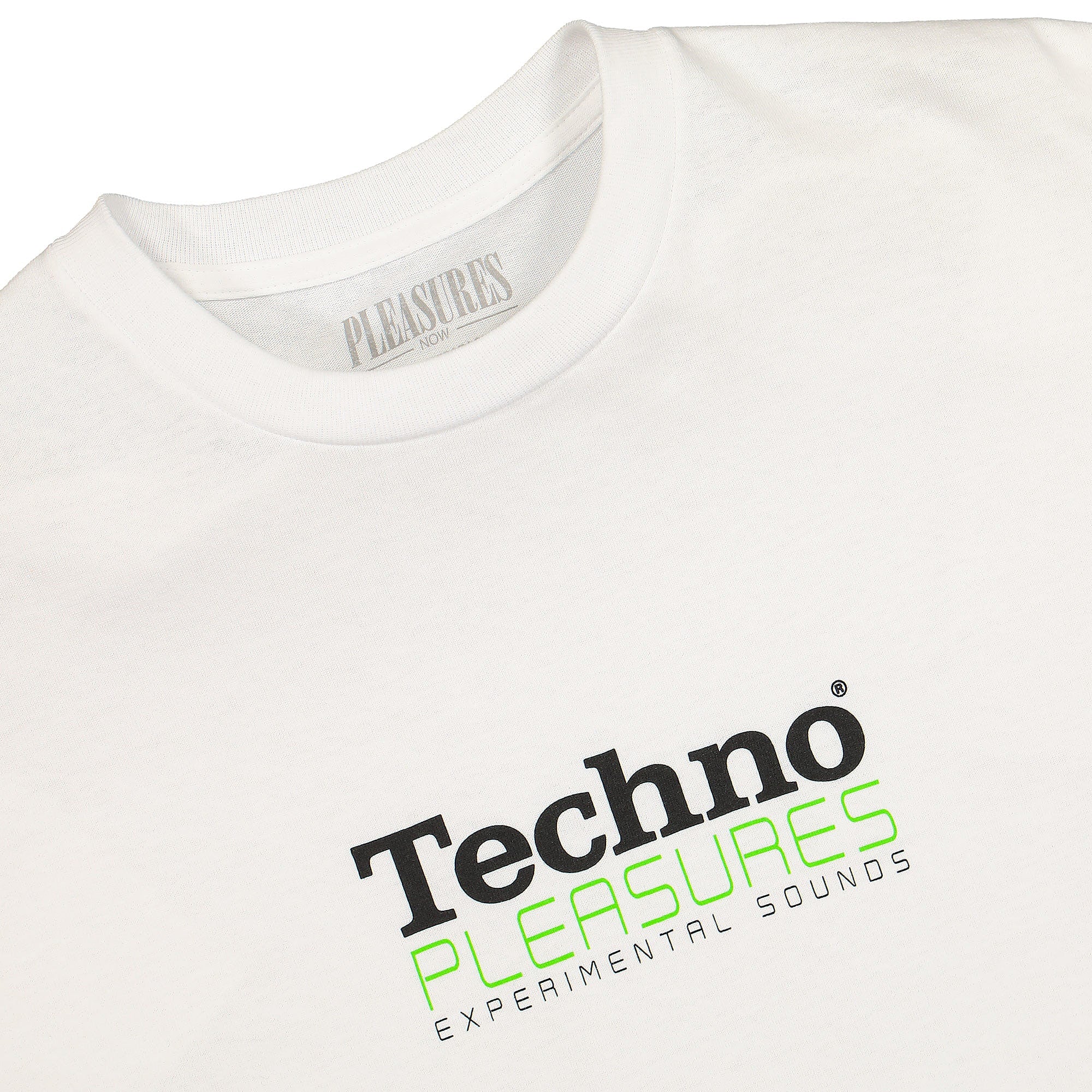 Pleasures Techno T-Shirt White T-Shirts Material | Overkill