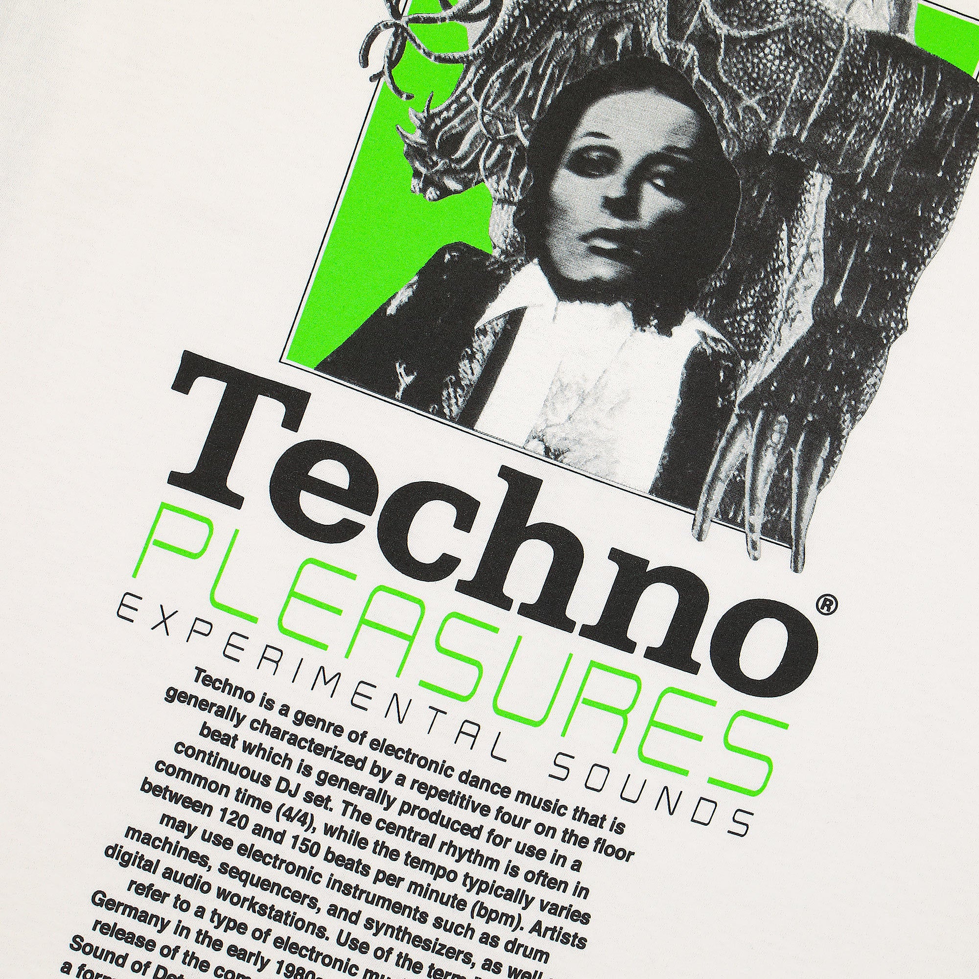 Pleasures Techno T-Shirt White T-Shirts Detailfoto | Overkill