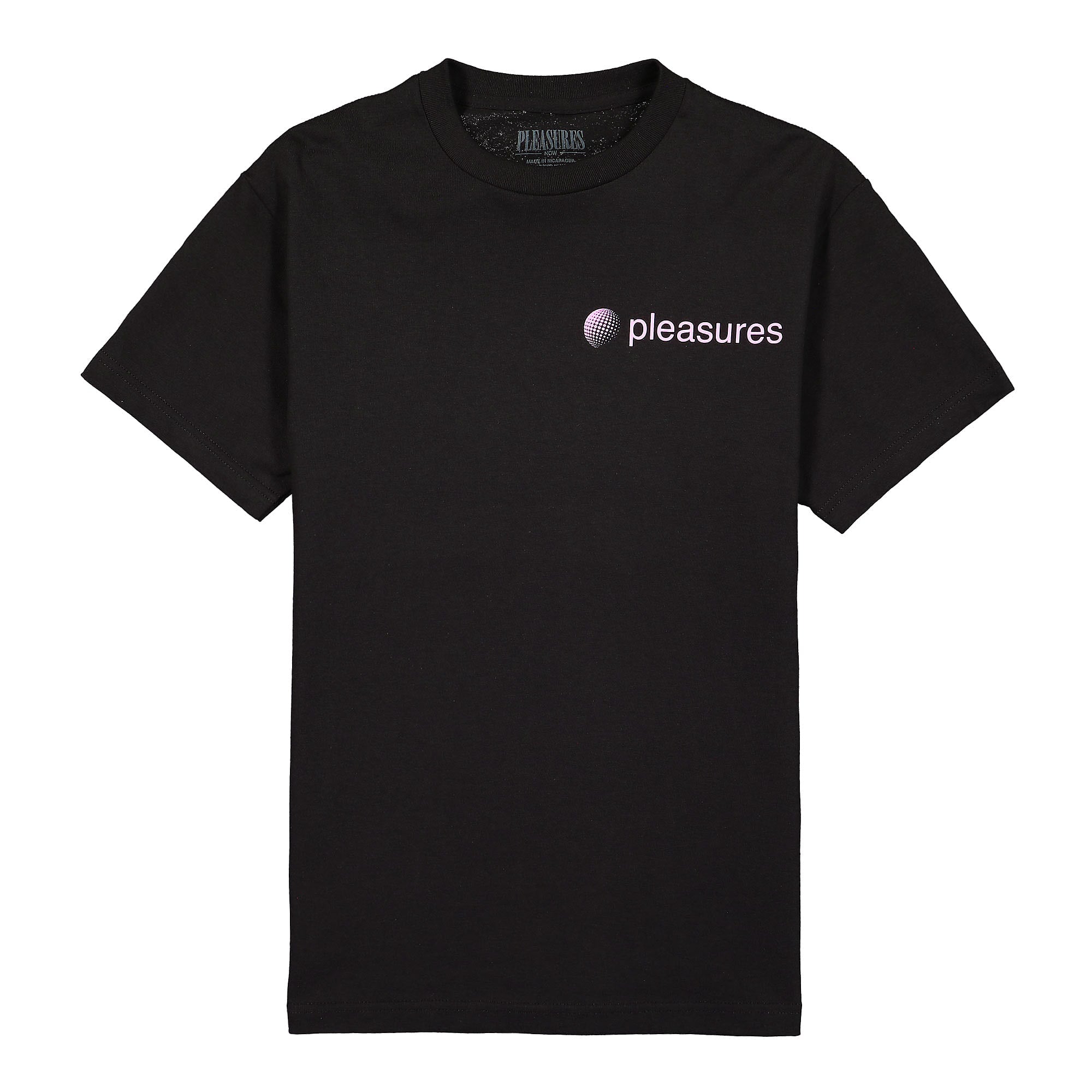 Pleasures Communication T-Shirt Black T-Shirts P21SU058 | Overkill