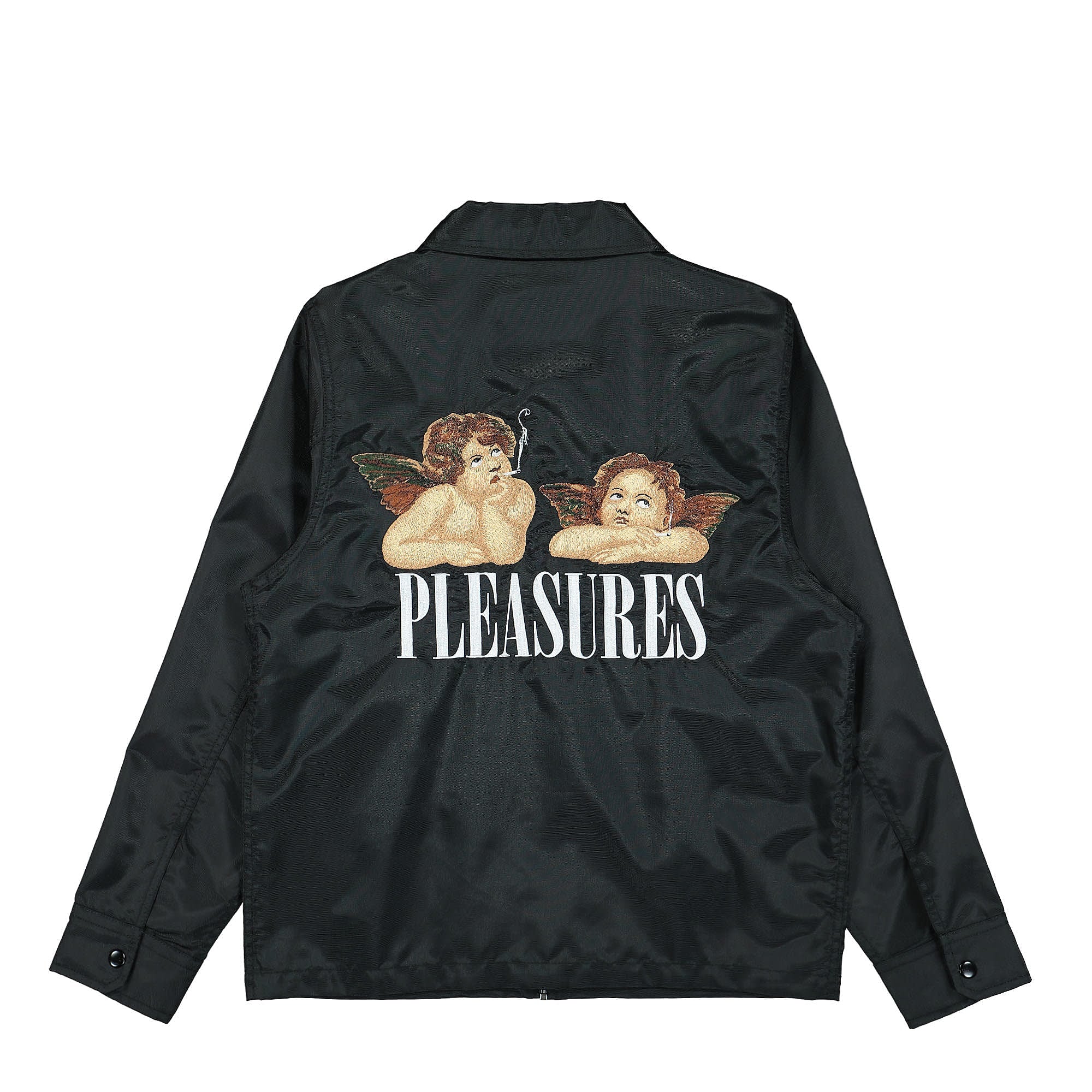 Pleasures Dynamic Work Jacket Black Jackets Close-up | Overkill