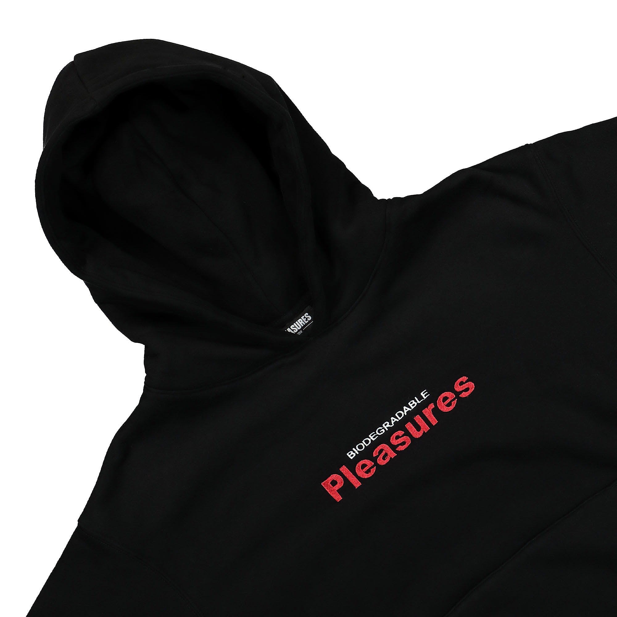 Pleasures Clean Up Hoodie Black Hoodies Material | Overkill