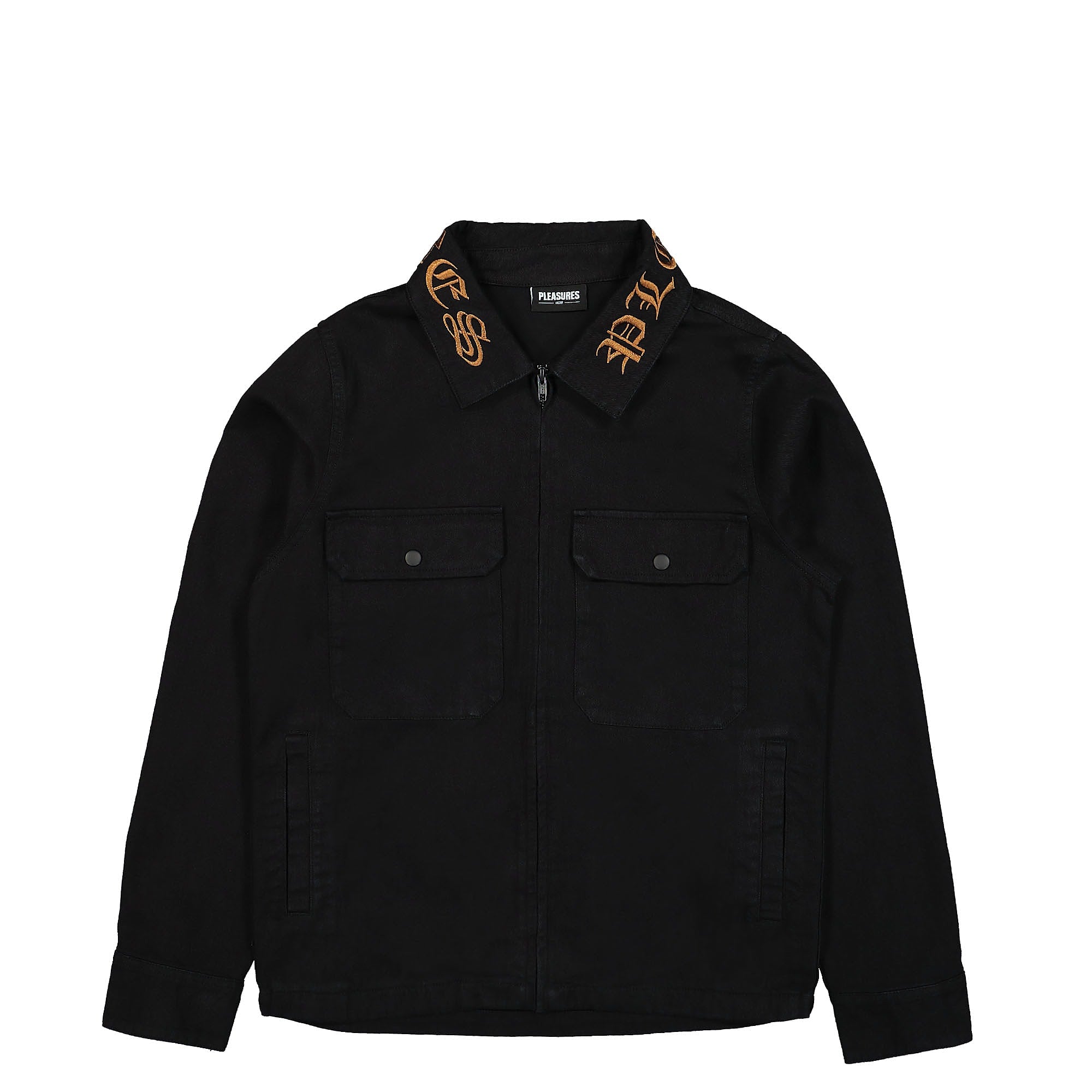 Pleasures Temper Work Jacket Black Jackets P22F029 | Overkill