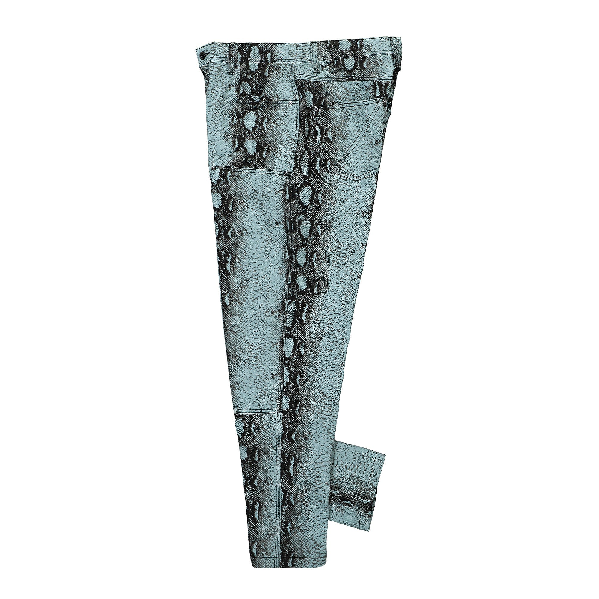 Pleasures Zion Double Knee Work Pant Blue Jeans Close-up | Overkill