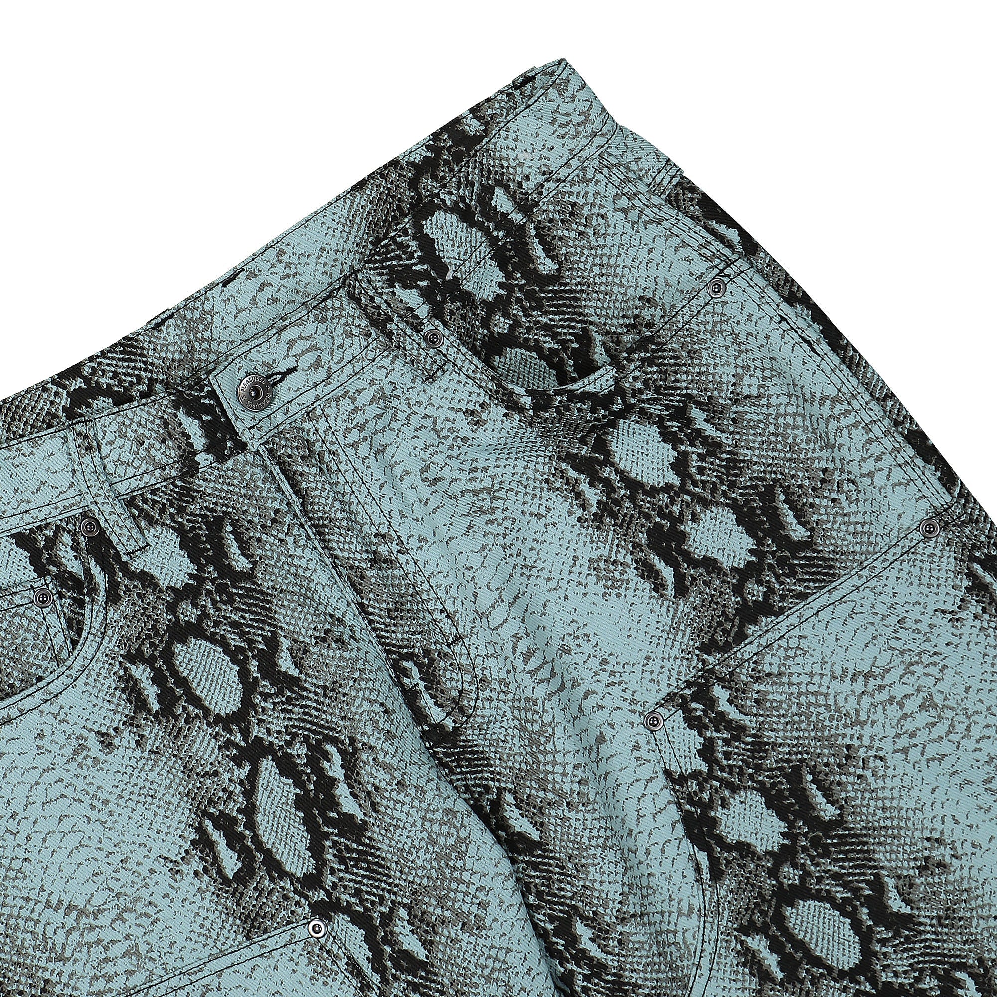 Pleasures Zion Double Knee Work Pant Blue Jeans Detail view 1 | Overkill