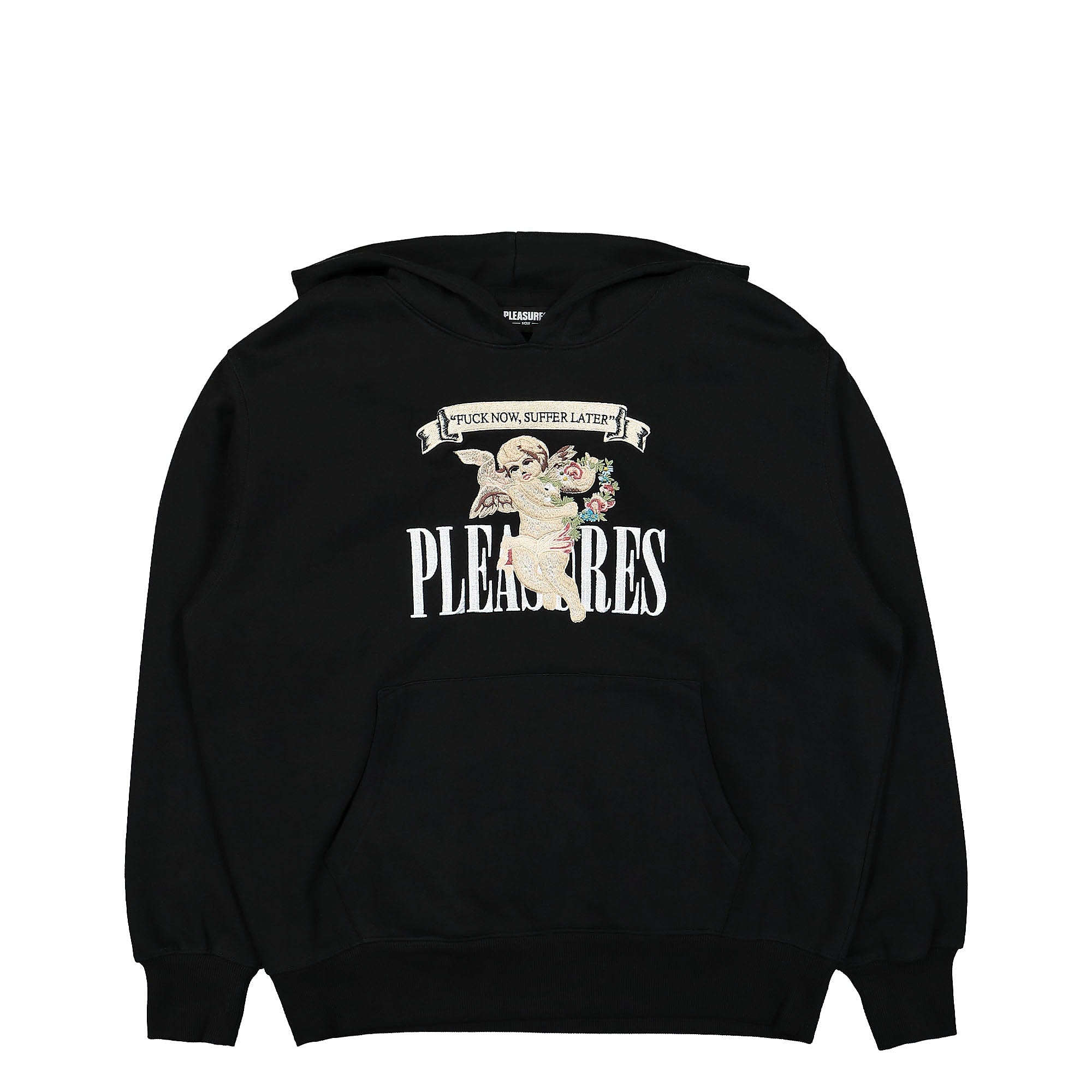 Pleasures Suffering Hoodie Black Hoodies P22F043 | Overkill