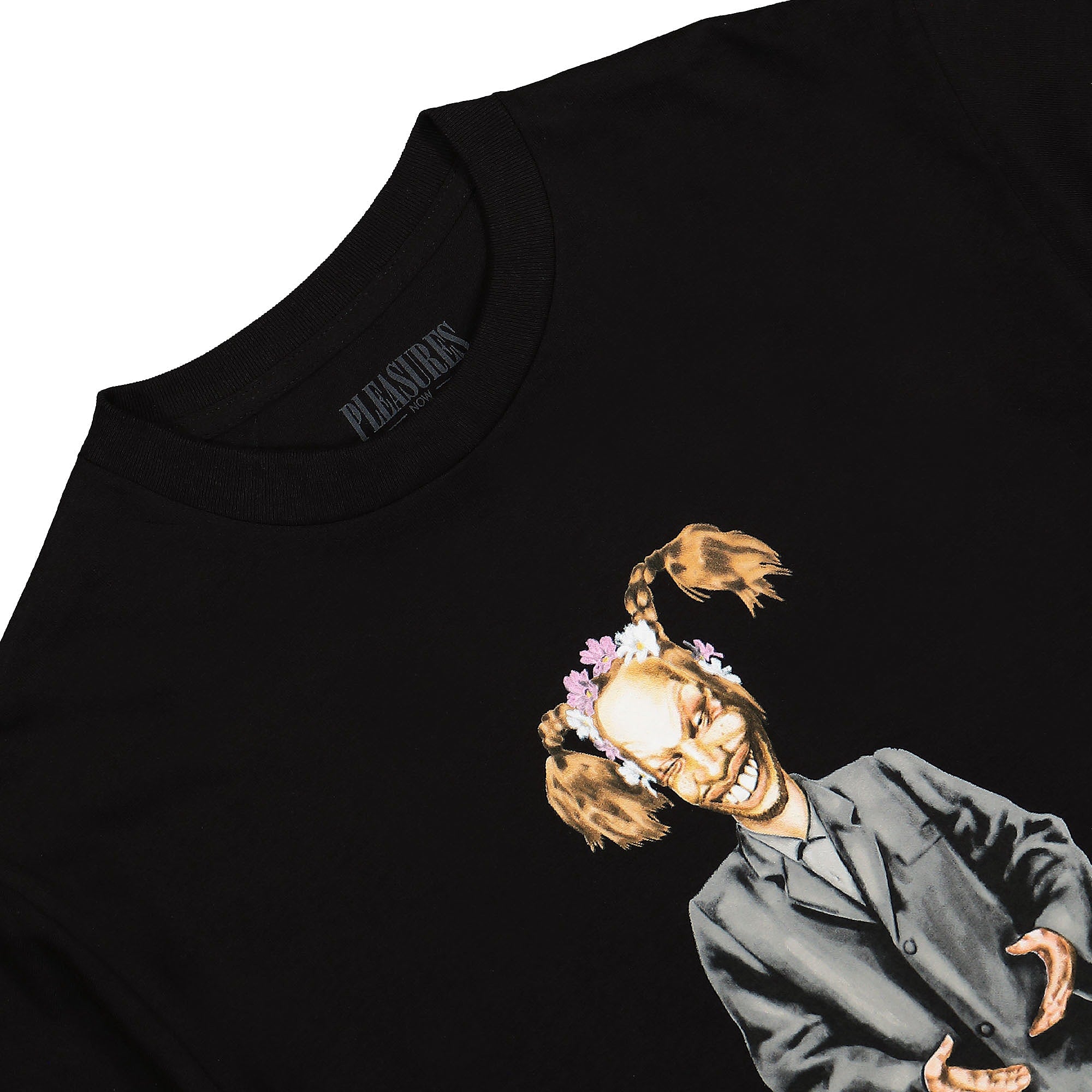 Pleasures Mask T-Shirt Black T-Shirts Close-up | Overkill