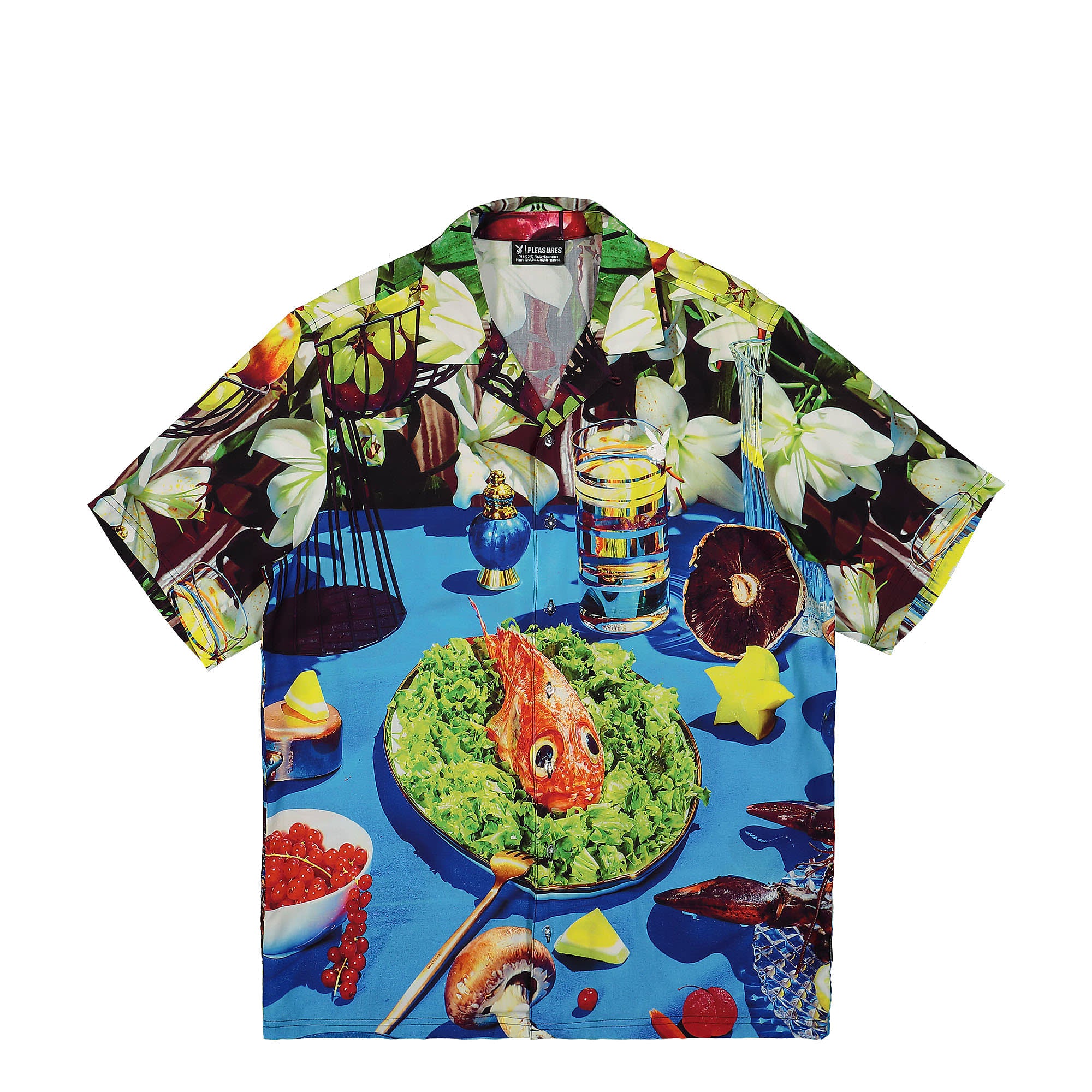 Pleasures Taste Button Down Blue Shirts P22PB025 | Overkill