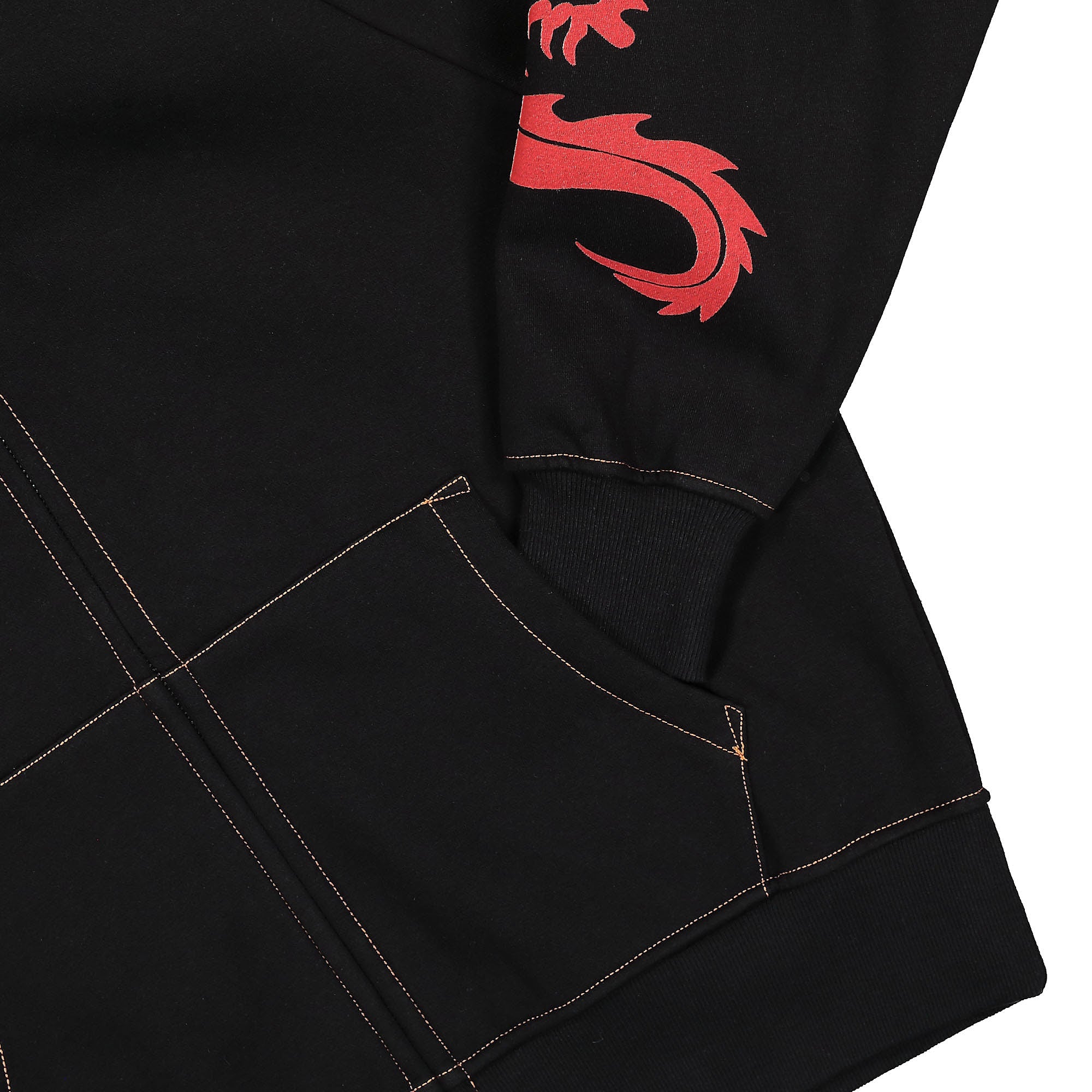 Pleasures Tails Zip Hoody Black Hoodies Detailfoto | Overkill
