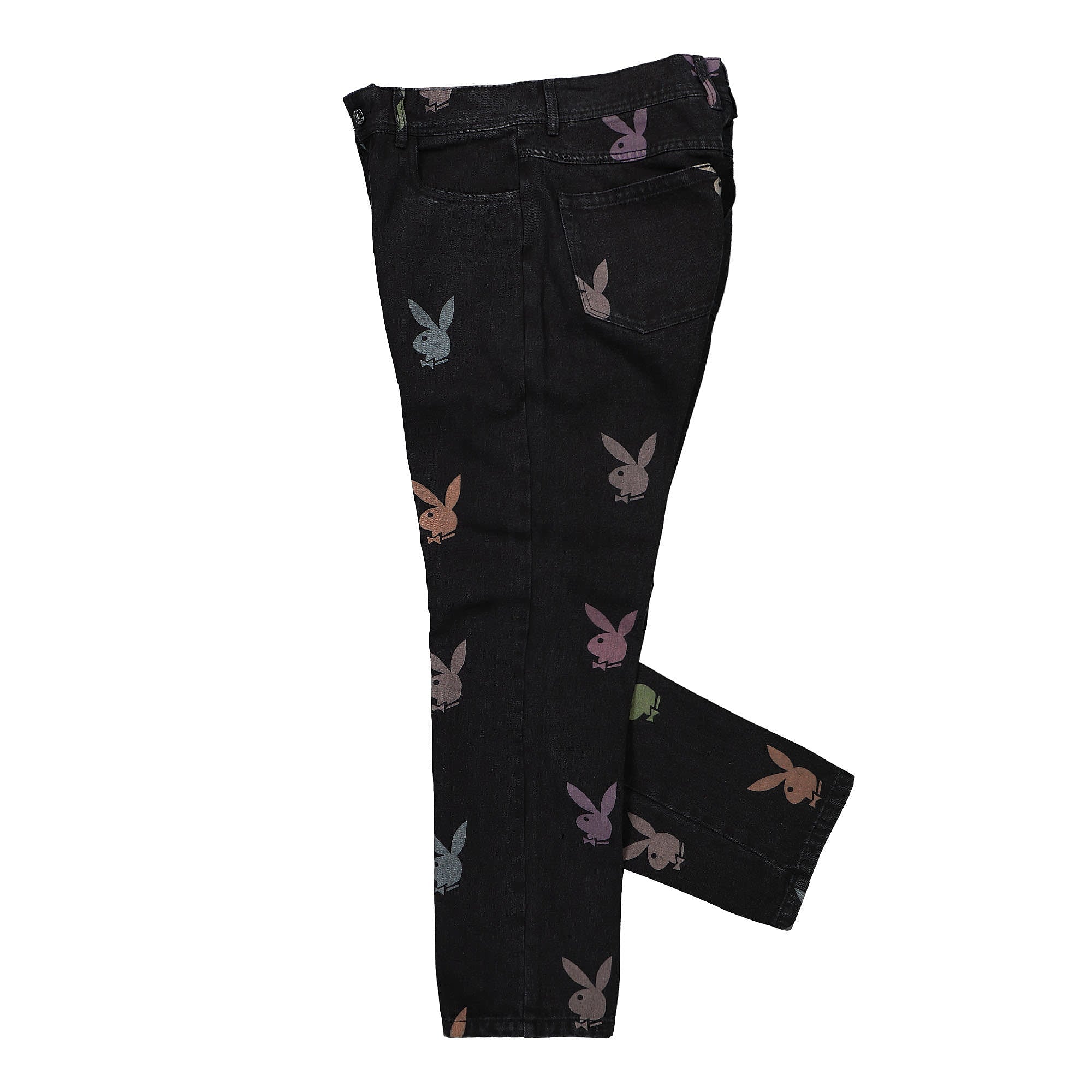 Pleasures Scatter Denim Black Jeans Close-up | Overkill