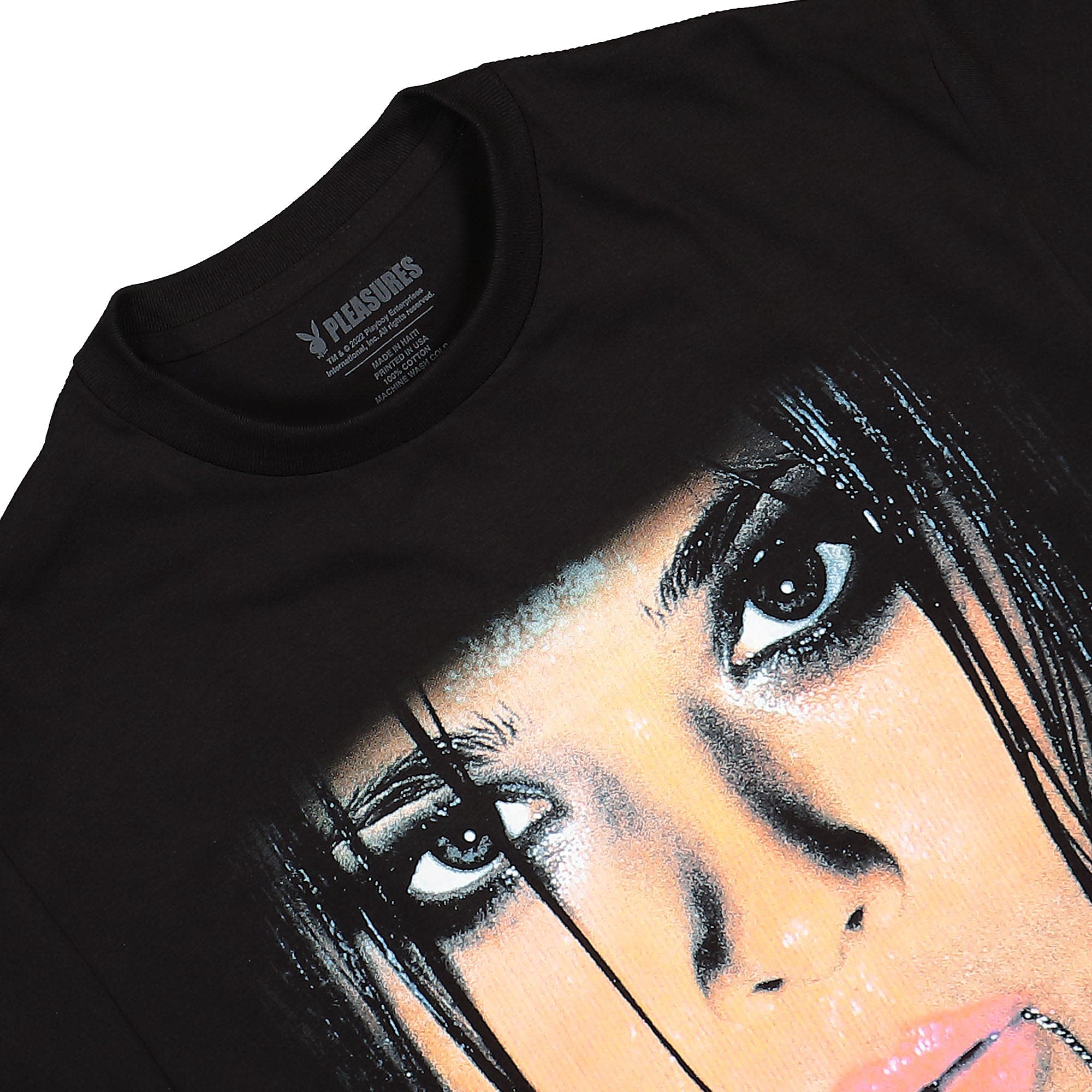 Pleasures Playboy x Pleasures 1977 T-Shirt Black T-Shirts Close-up | Overkill