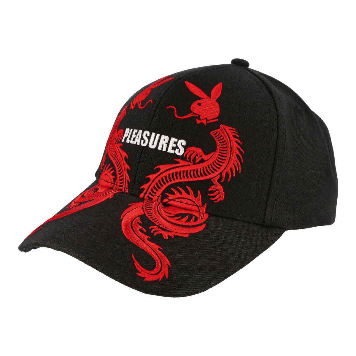 Pleasures Playboy x Pleasures Tails 6 Panel Hat Black Caps P22PB047 | Overkill